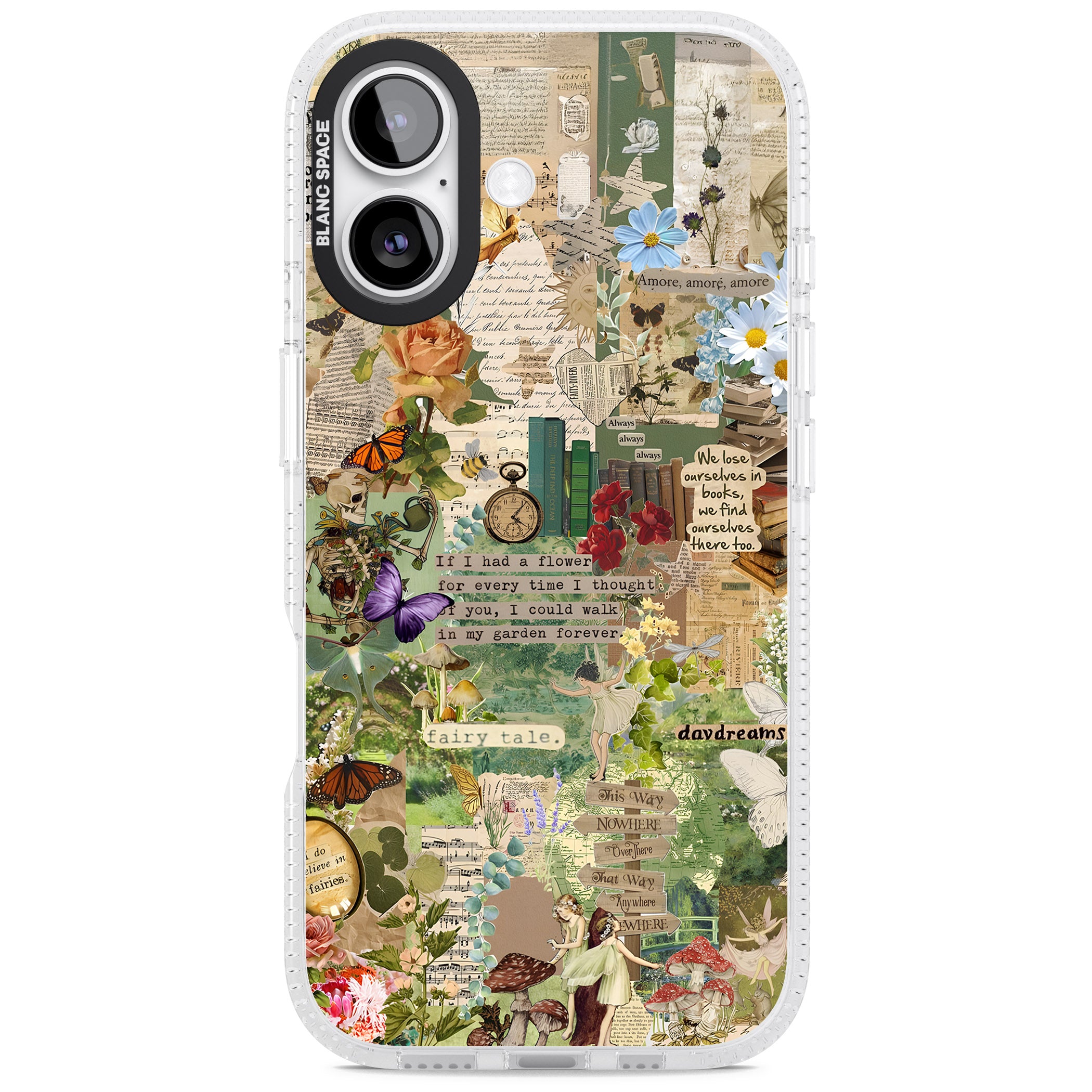 Enchanted Collage iPhone 17 Impact Air Clear Phone Case