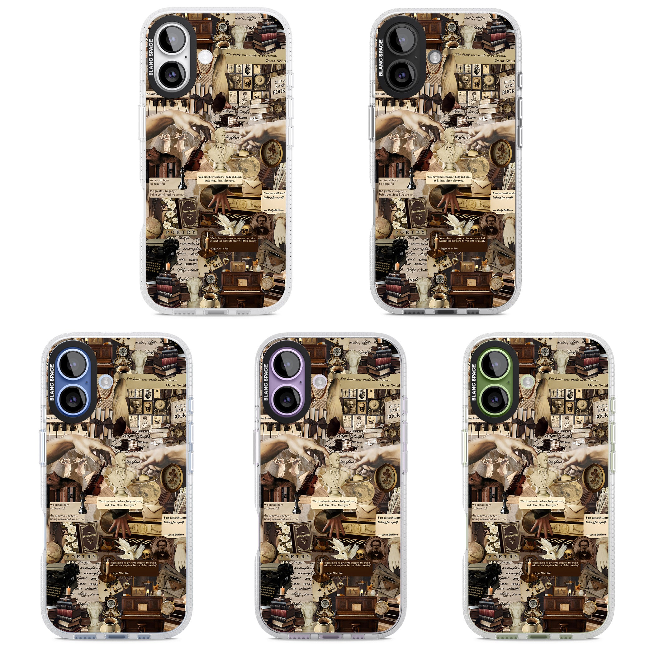 Antique Collage iPhone 17 Impact Air Clear Phone Case APT Impact Protection