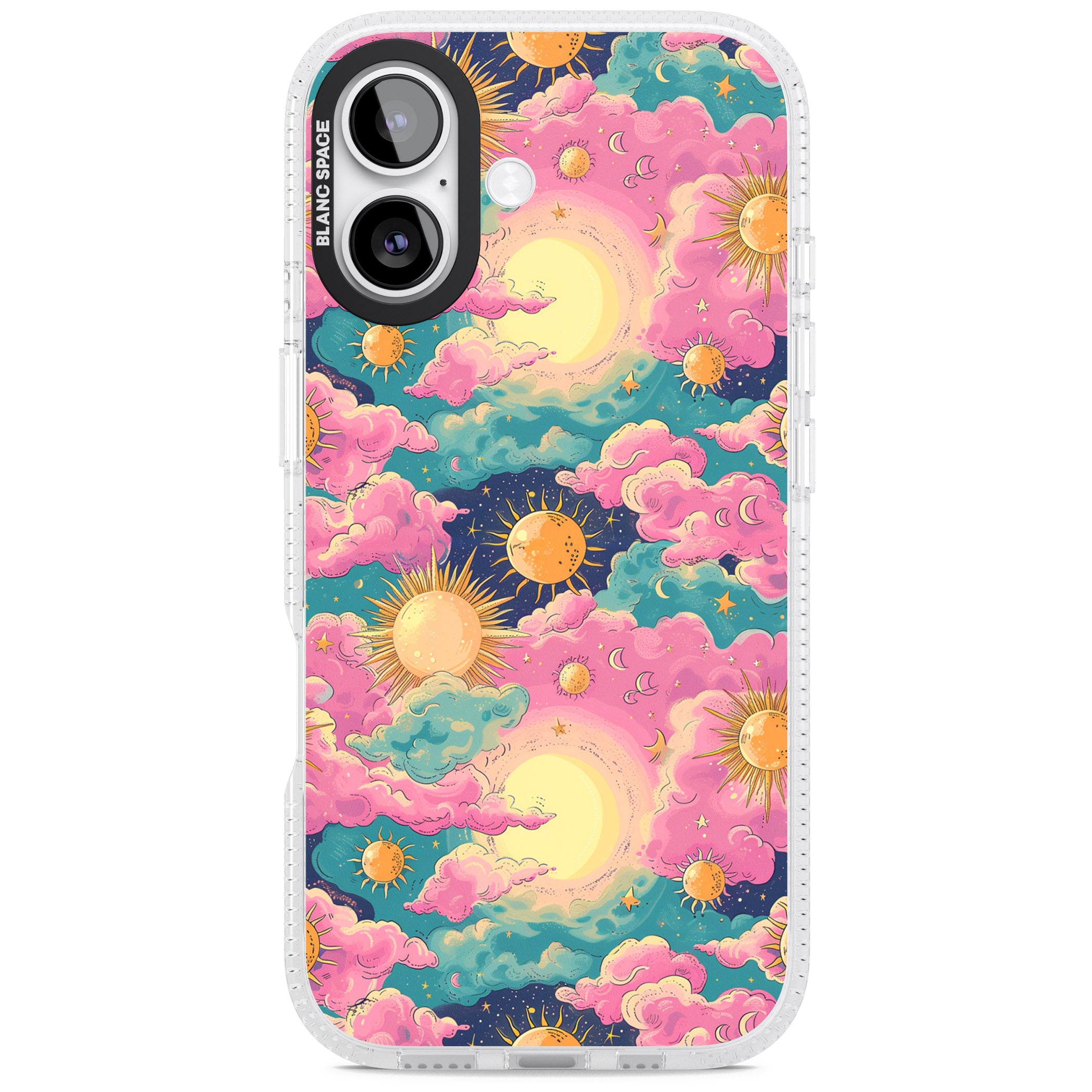 Starlight Clouds iPhone 17 Impact Air Clear Phone Case