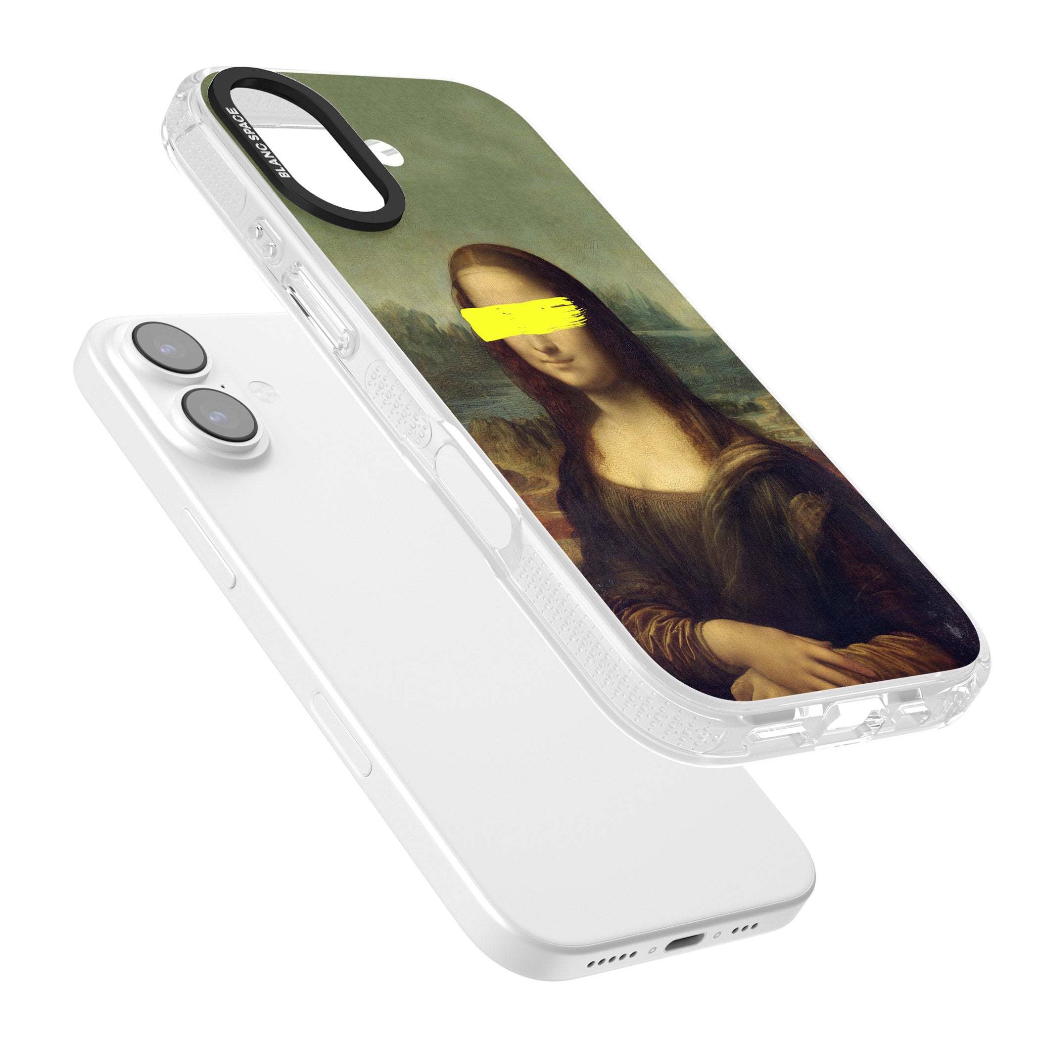 Vandaled Mona Lisa iPhone 17 Impact Air Clear Phone Case Colours