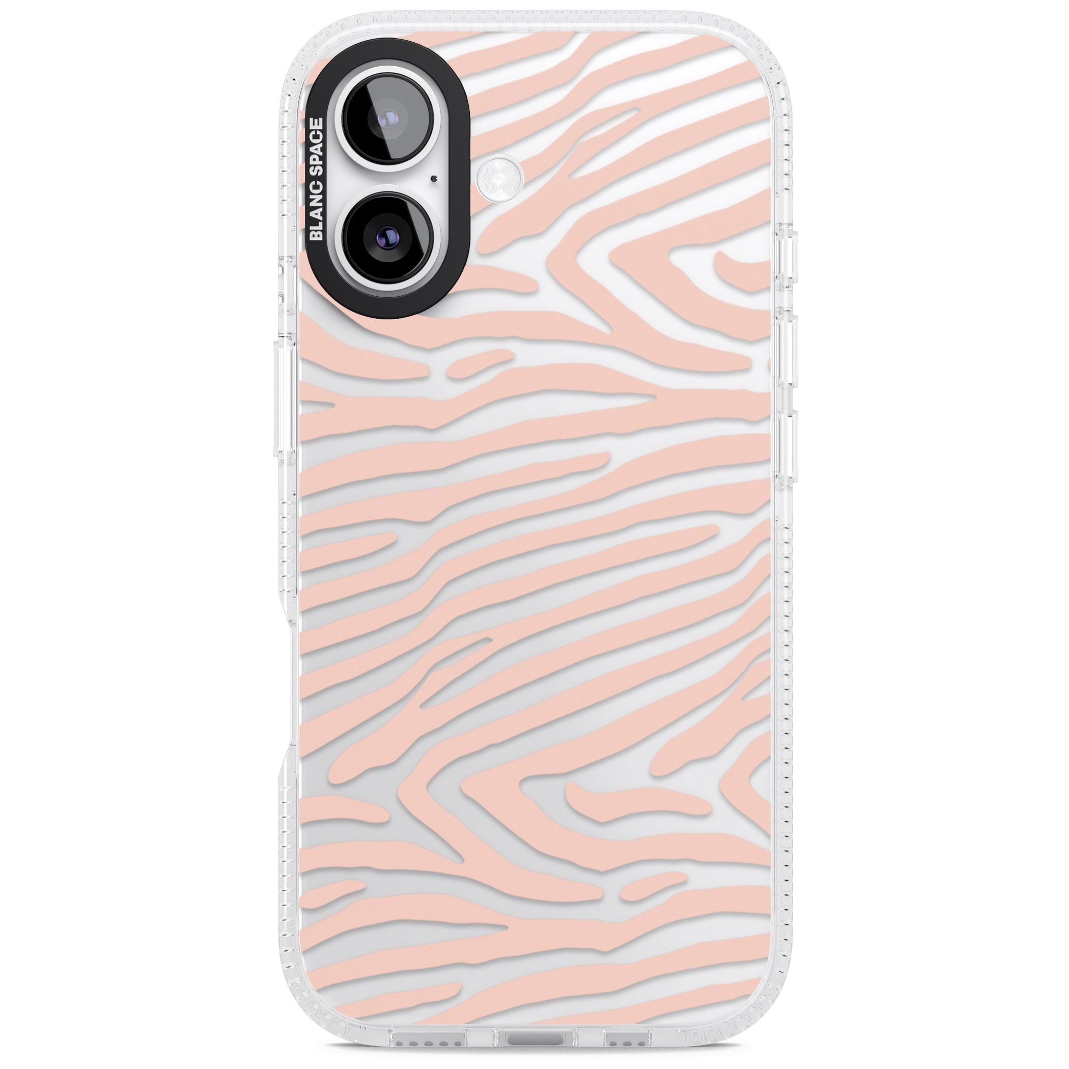 Horizontal Zebra Stripes Transparent Animal Print iPhone 17 Impact Air Clear Phone Case