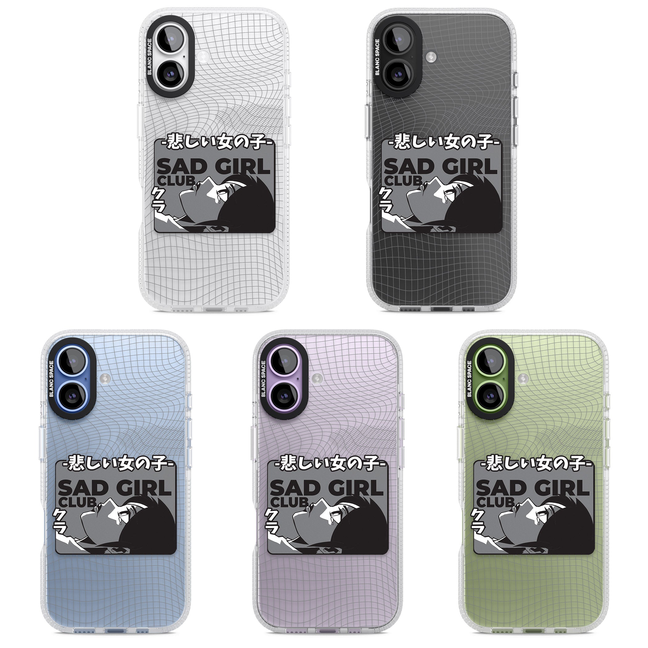 Sad Girl Club iPhone 17 Impact Air Clear Phone Case APT Impact Protection