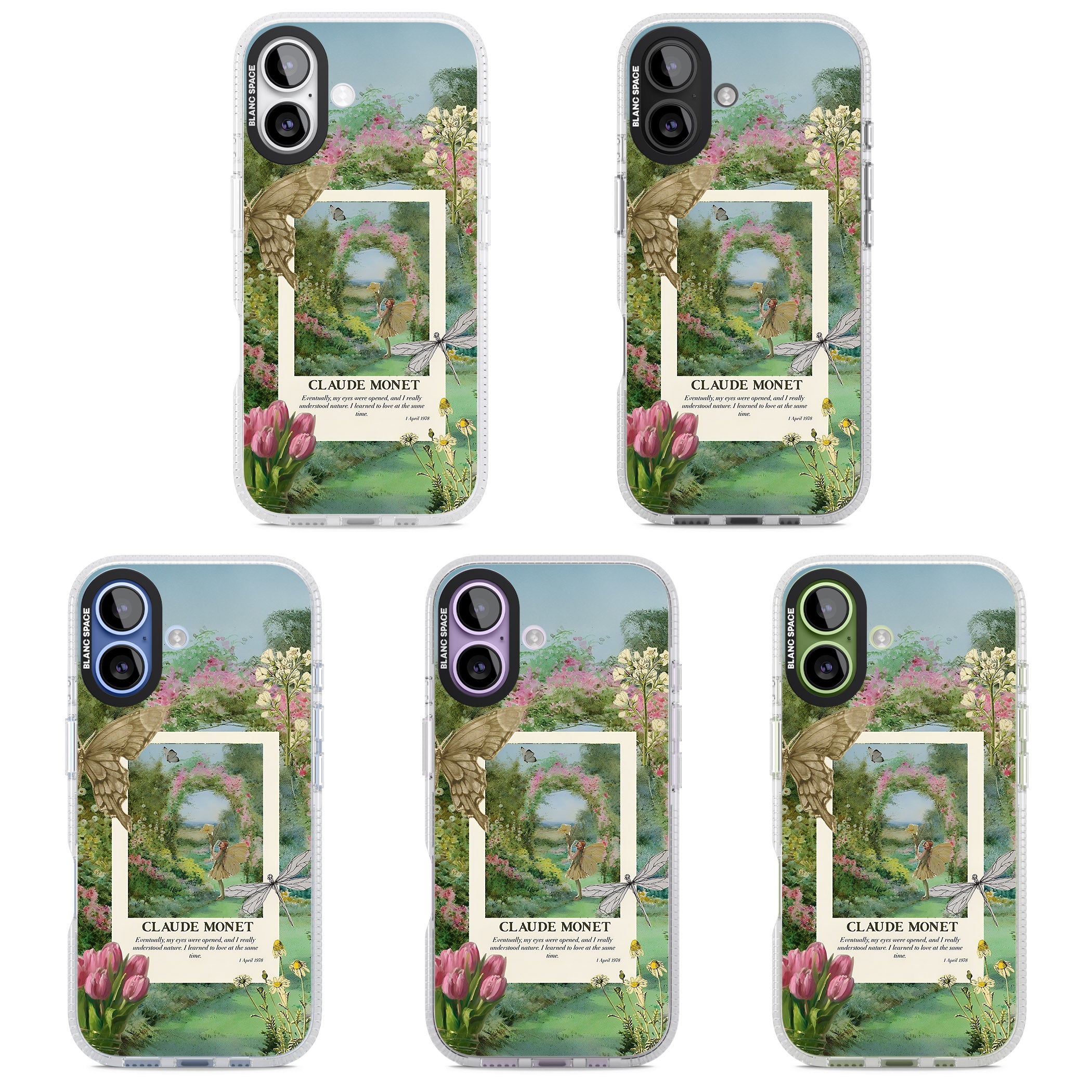 Monet Fairy Garden iPhone 17 Impact Air Clear Phone Case APT Impact Protection