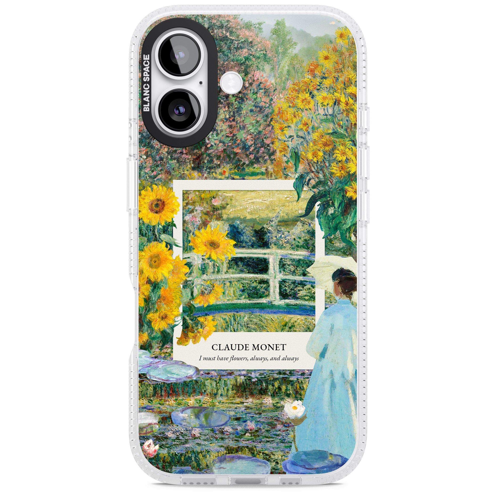 Monet Garden Bridge iPhone 17 Impact Air Clear Phone Case