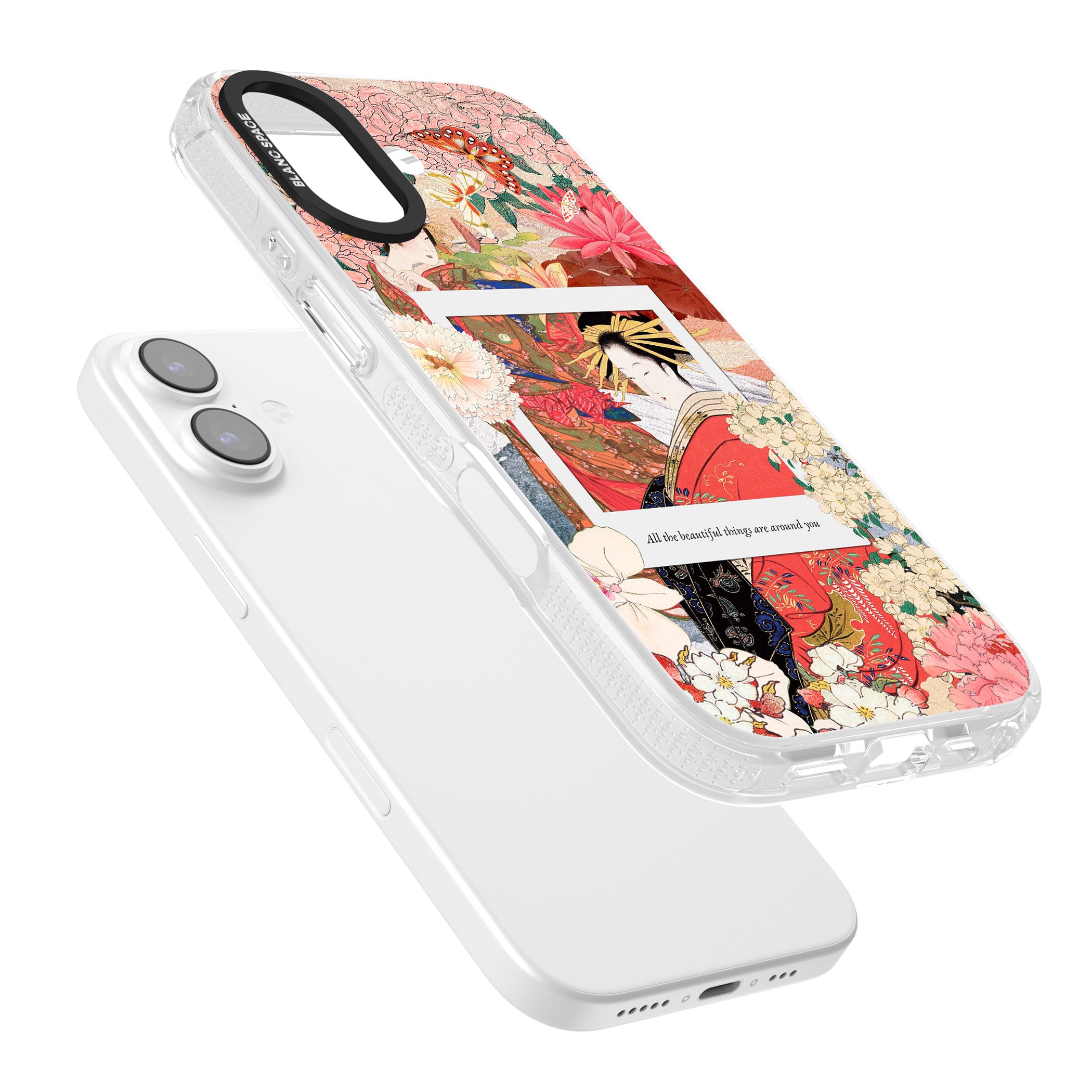 Woodblock Geisha iPhone 17 Impact Air Clear Phone Case Colours