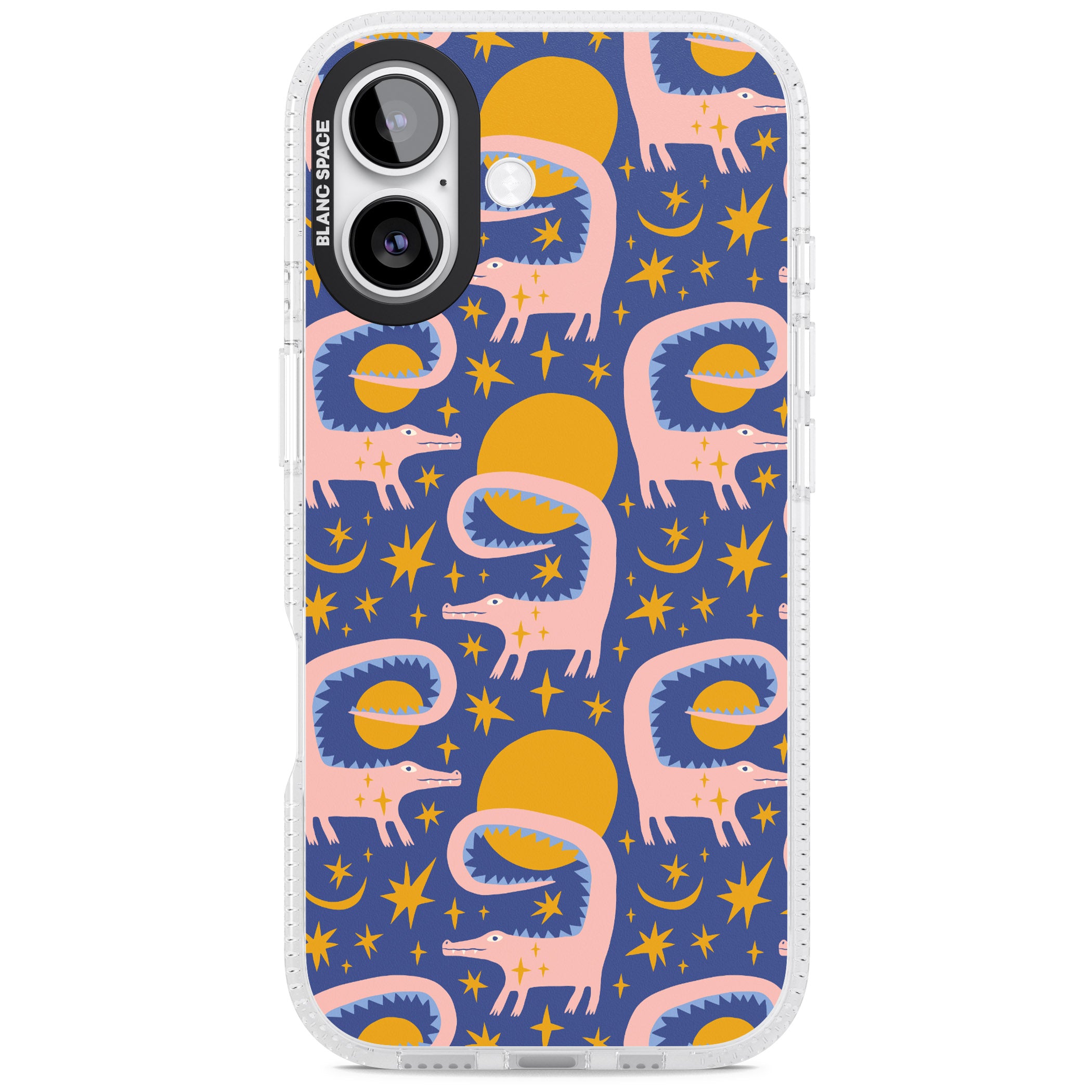 Sun Croc Pattern iPhone 17 Impact Air Clear Phone Case