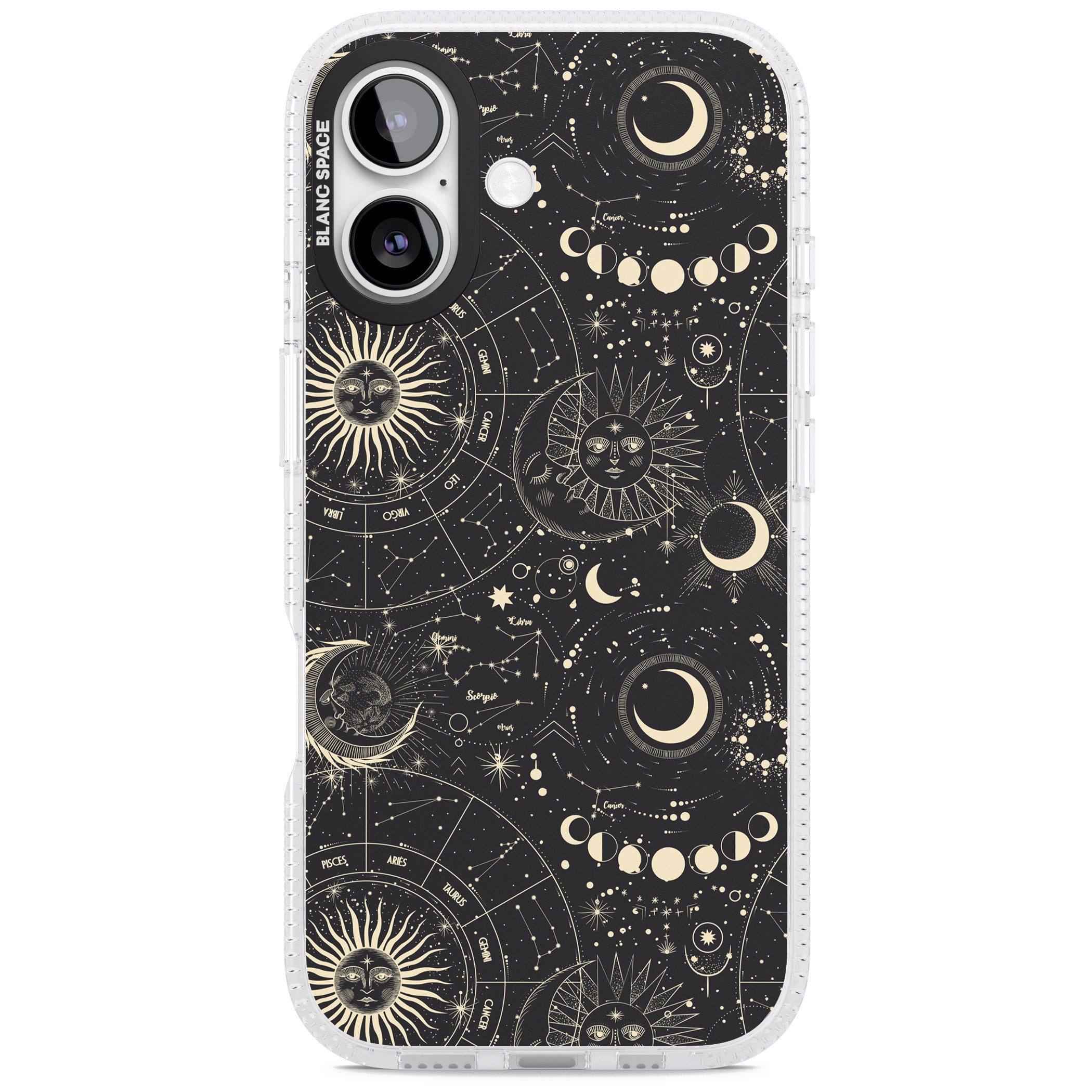 Celestial Suns, Moons & Zodiacs iPhone 17 Impact Air Clear Phone Case