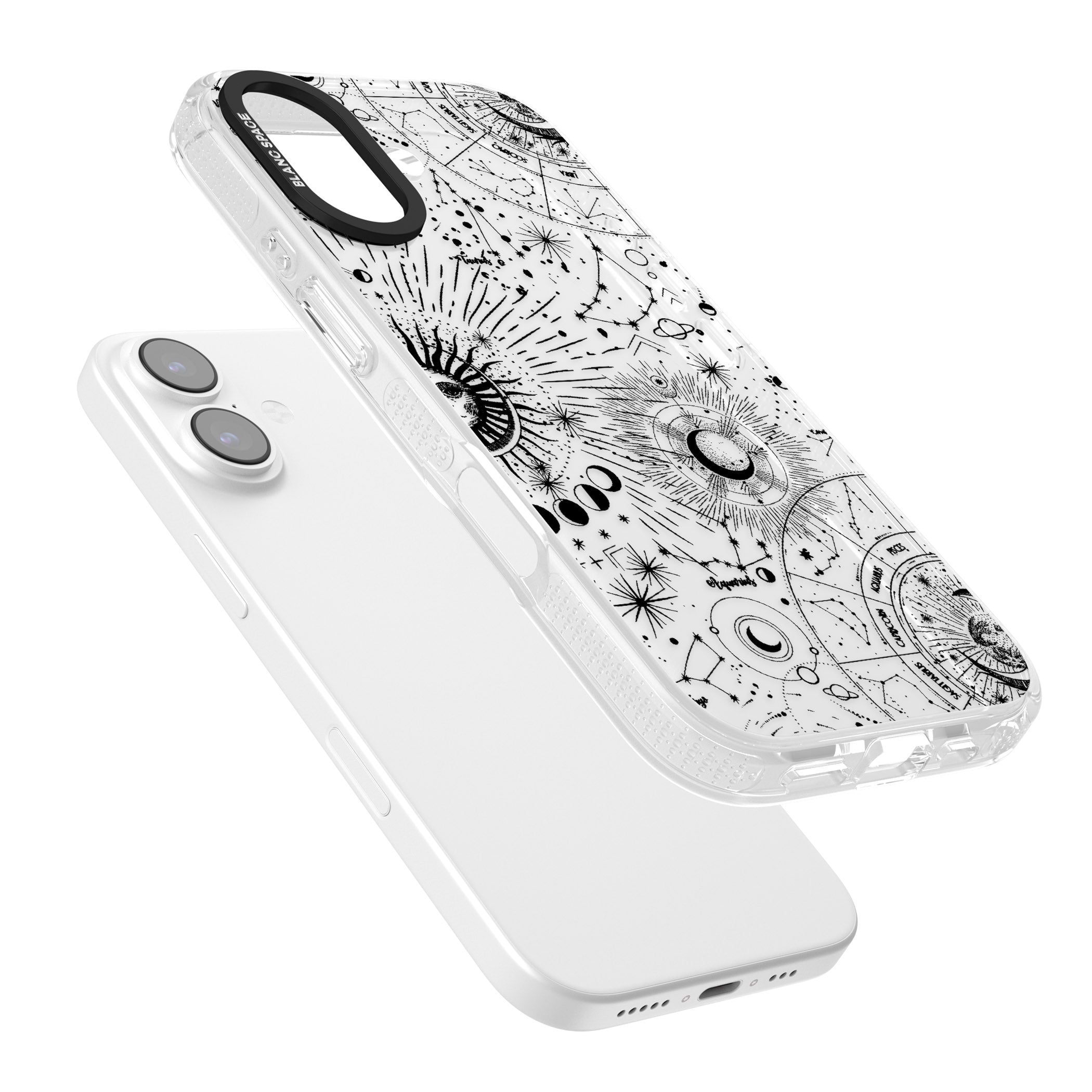 Celestial Chart iPhone 17 Impact Air Clear Phone Case Colours