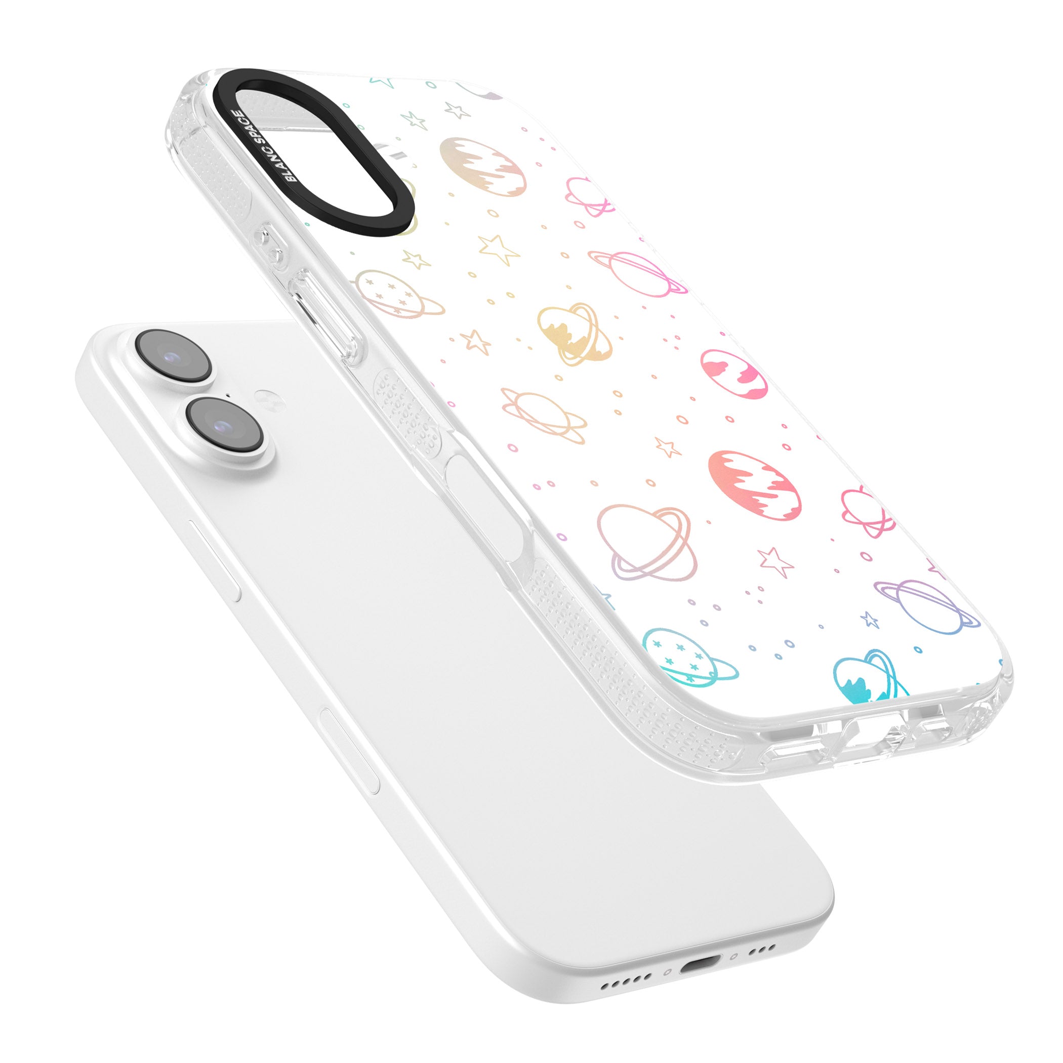 Pastel Cosmic Galaxy iPhone 17 Impact Air Clear Phone Case Colours