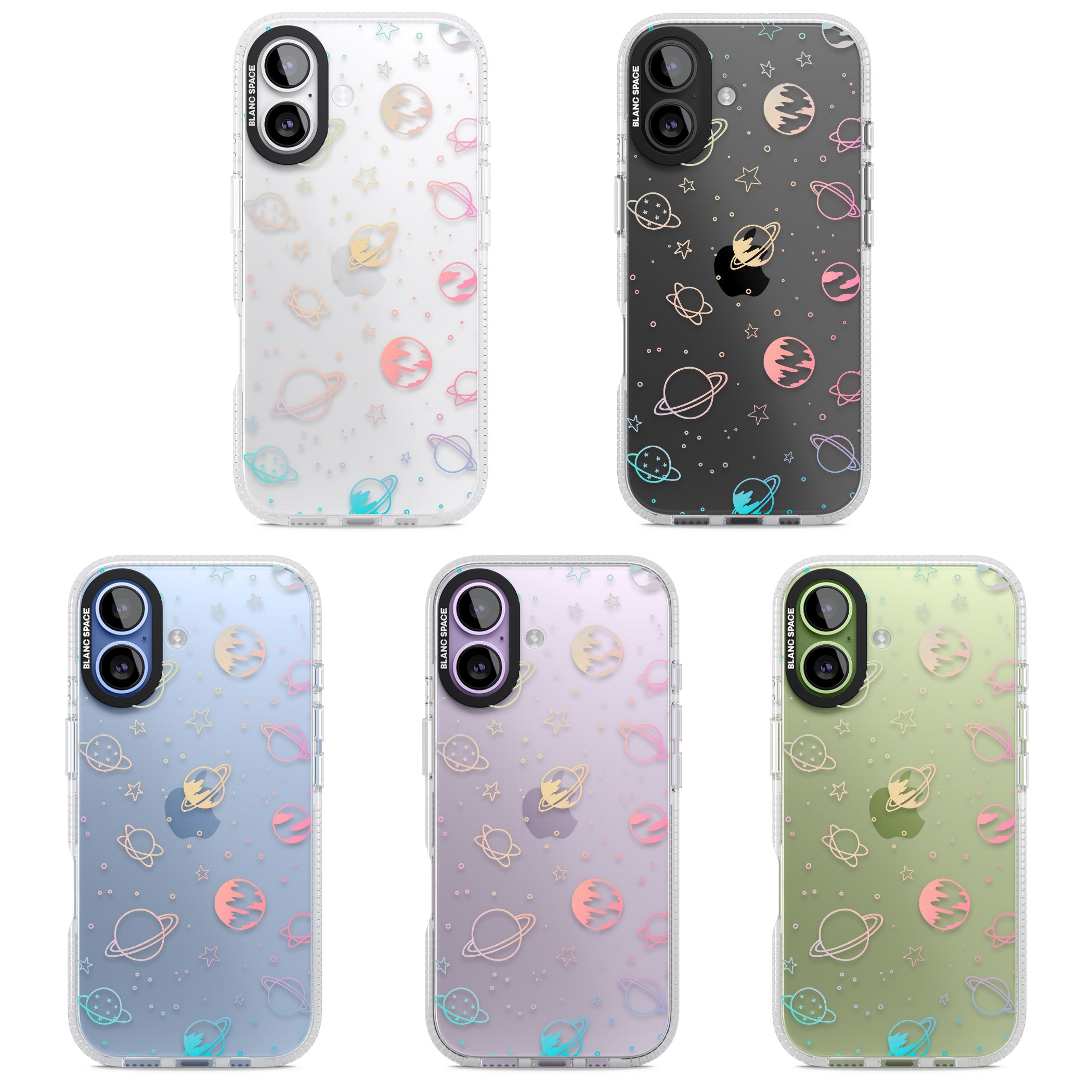 Pastel Space Universe iPhone 17 Impact Air Clear Phone Case APT Impact Protection