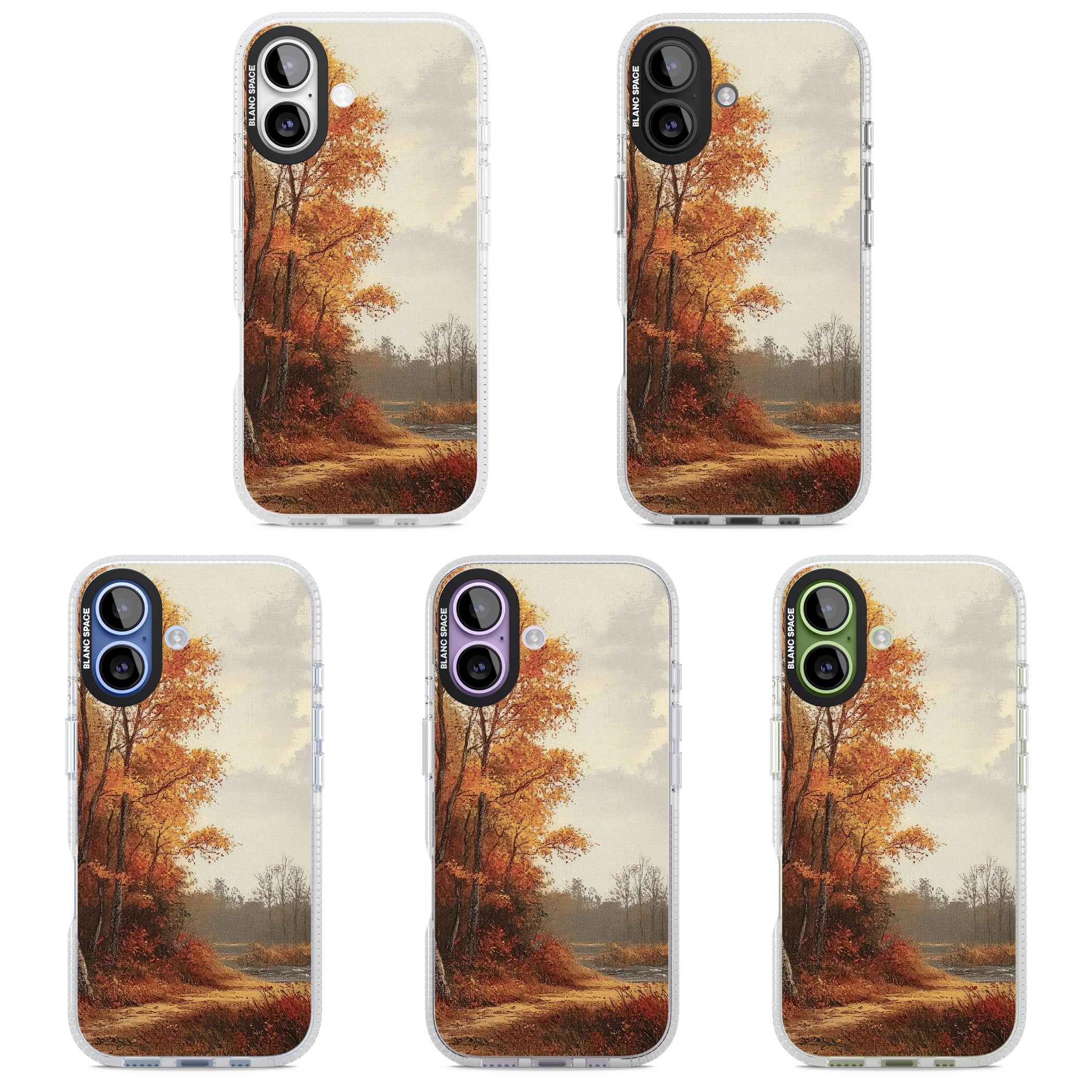 Vintage Autumn Oil Painting iPhone 17 Impact Air Clear Phone Case APT Impact Protection