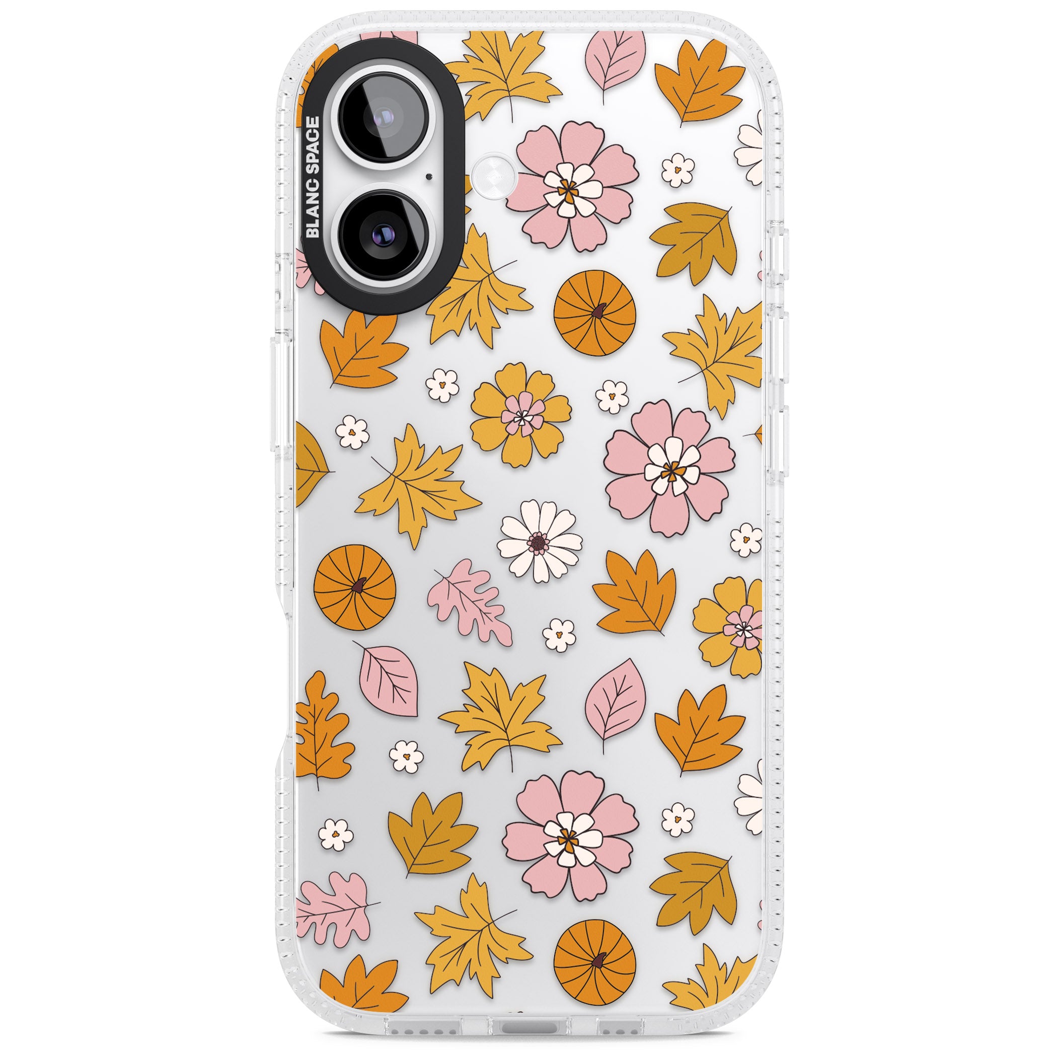 Autumn Leaves And Flowers iPhone 17 Impact Air Clear Phone Case