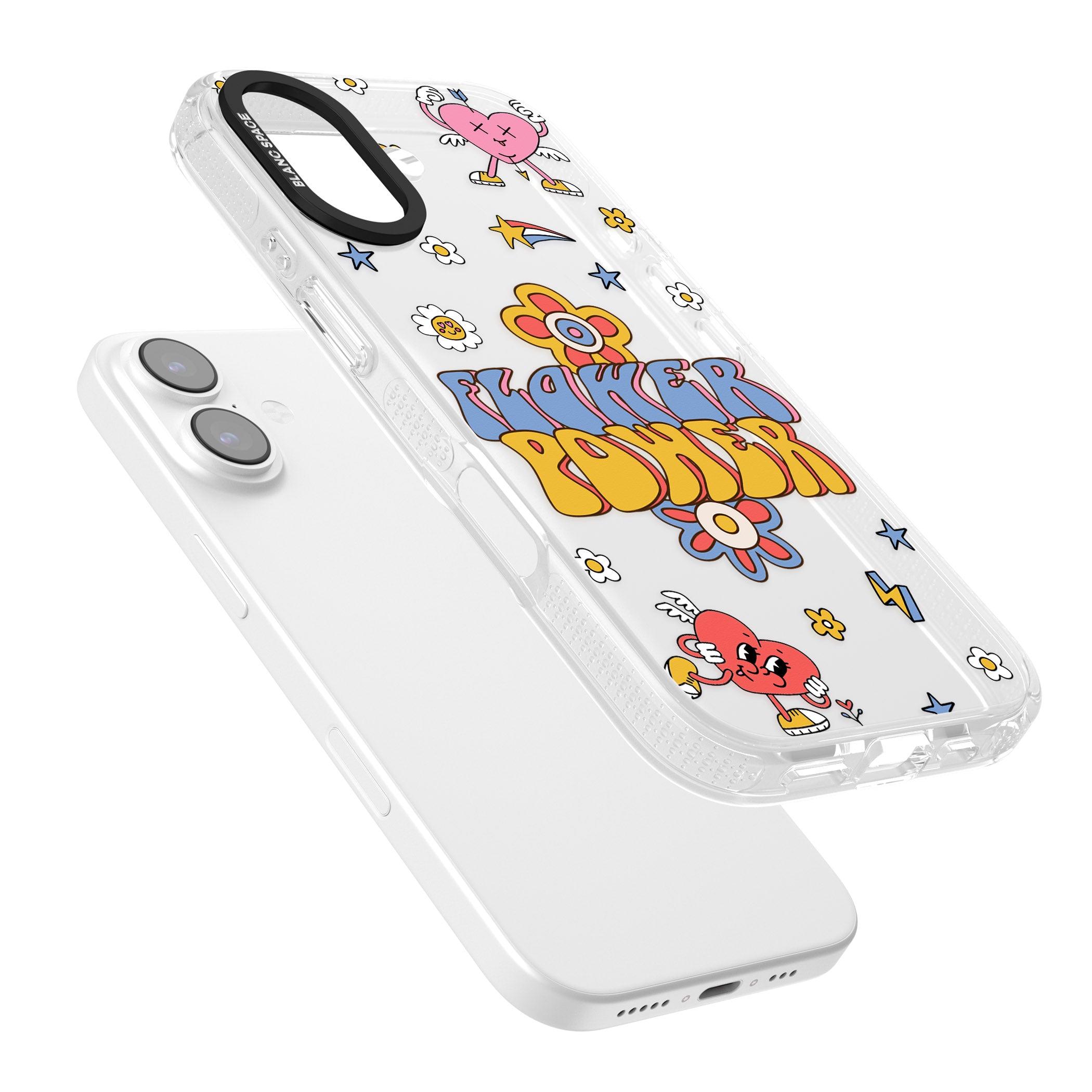 Flower Power iPhone 17 Impact Air Clear Phone Case Colours