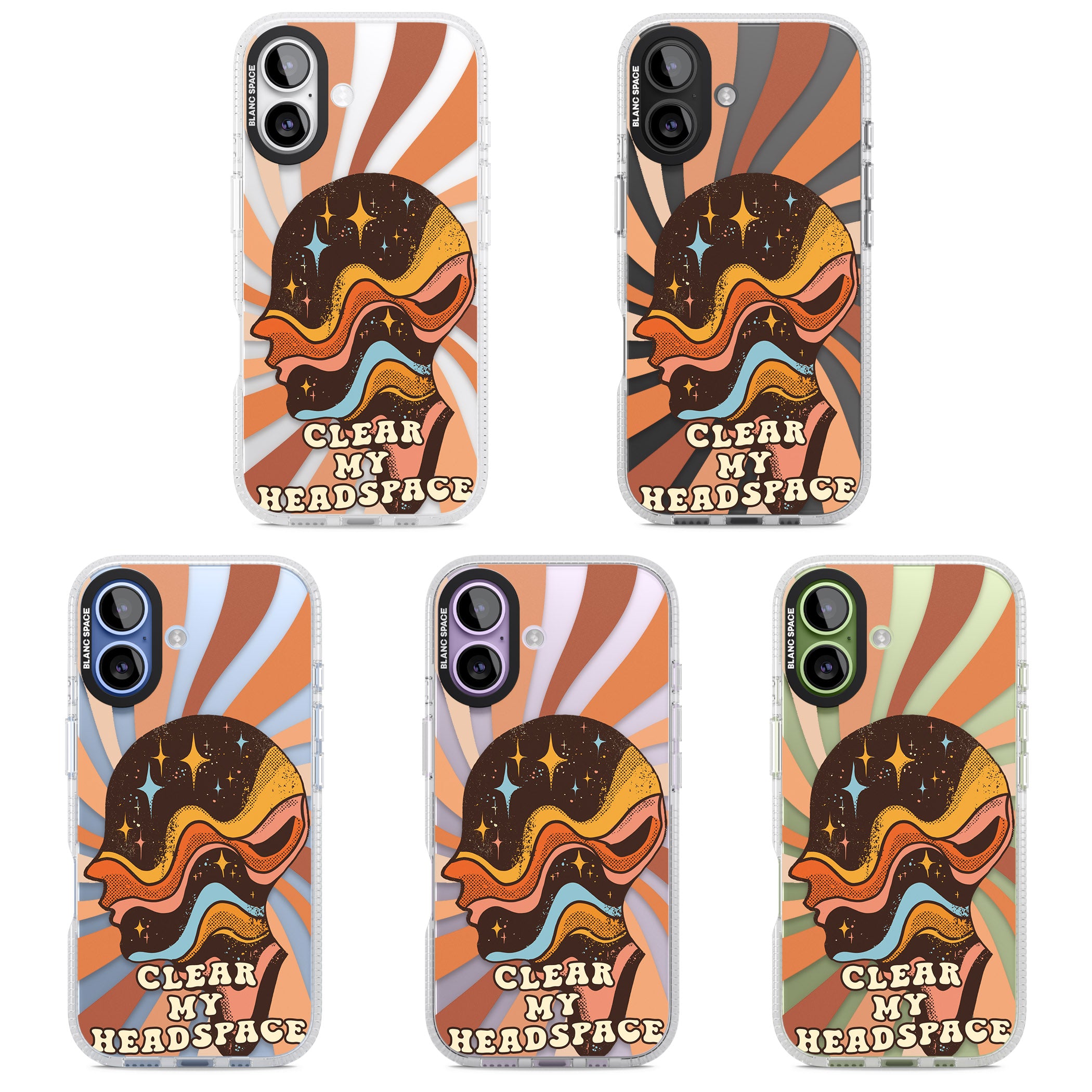 Clear My Headspace iPhone 17 Impact Air Clear Phone Case APT Impact Protection