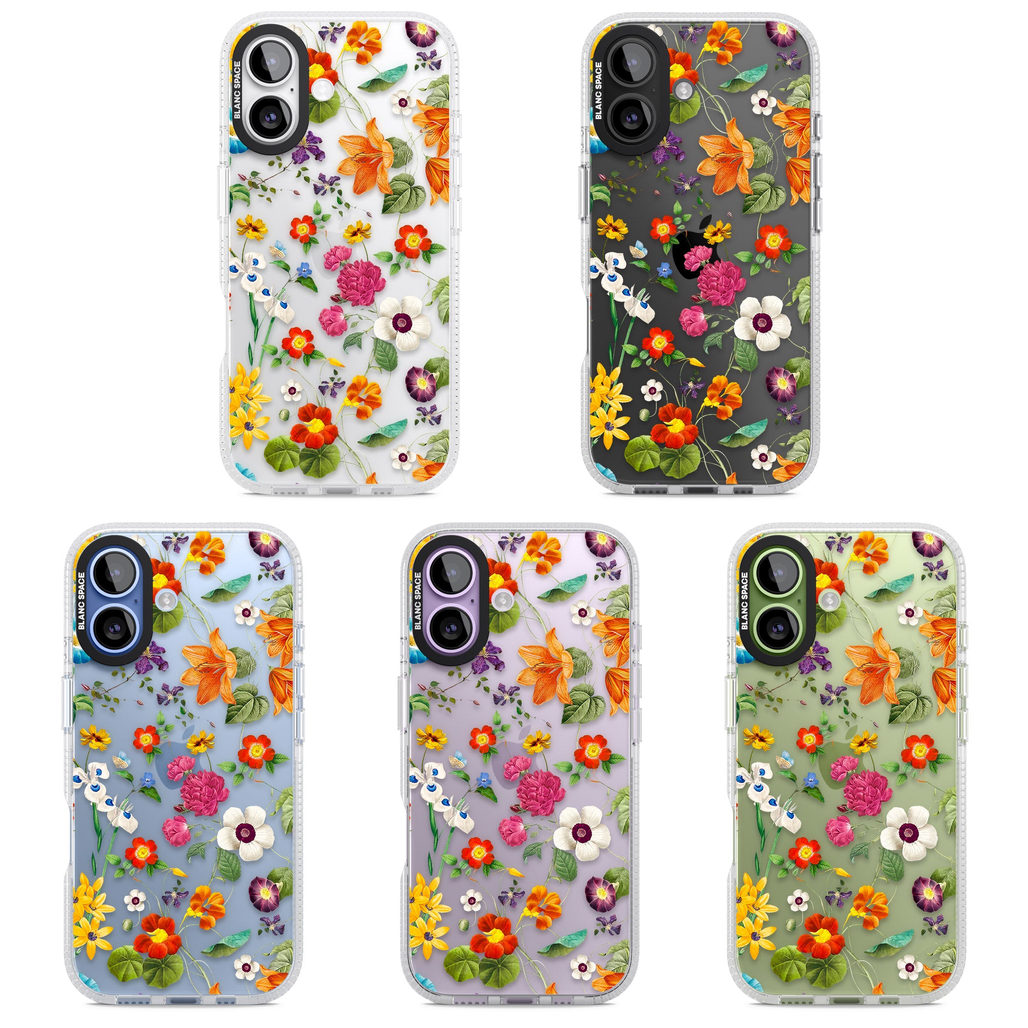Whimsical Wildflowers iPhone 17 Impact Air Clear Phone Case APT Impact Protection