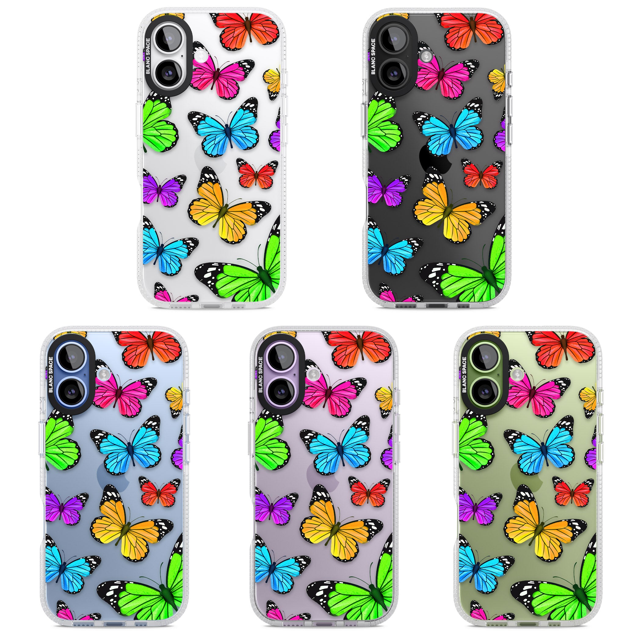 Vibrant Butterflies iPhone 17 Impact Air Clear Phone Case APT Impact Protection