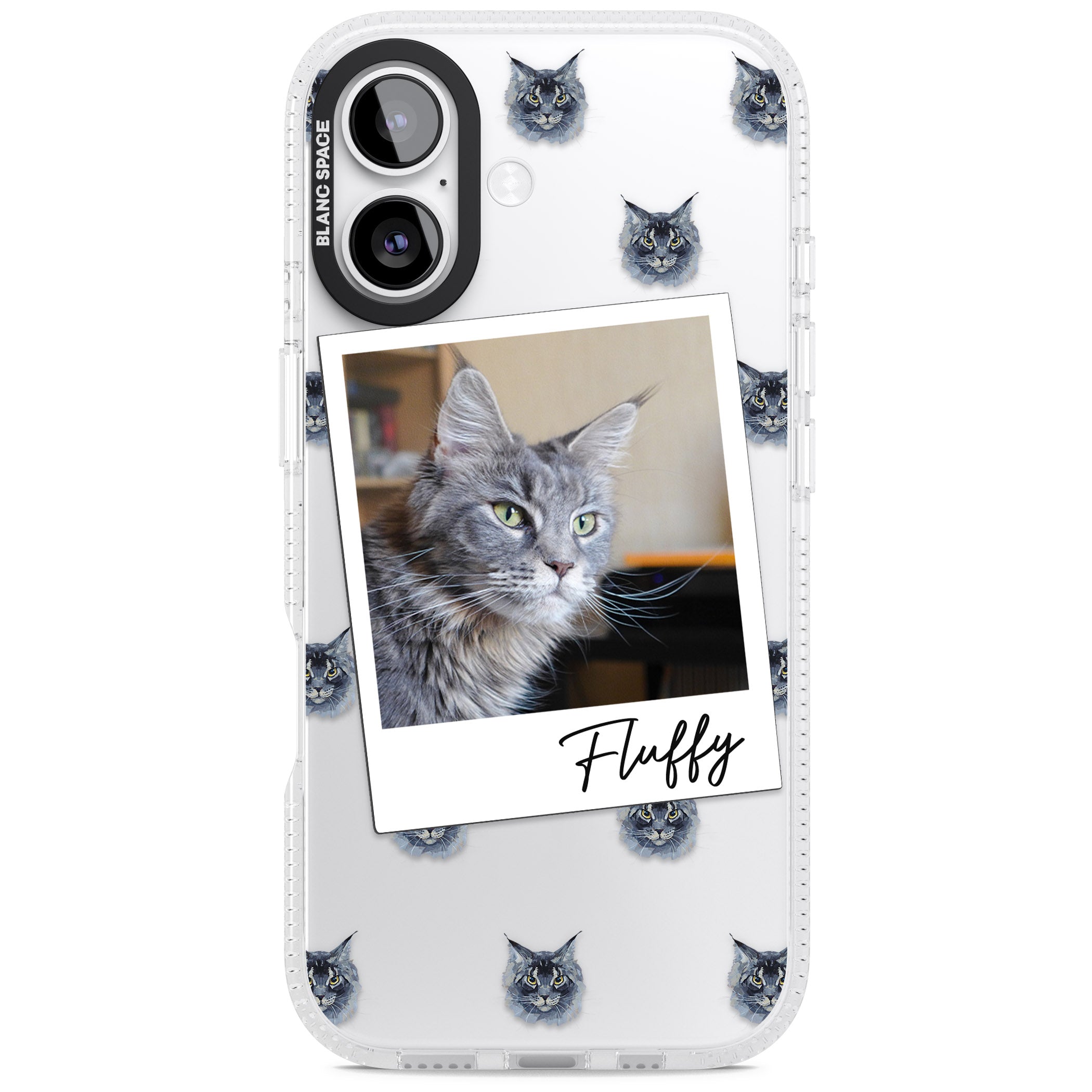 Personalised Maine Coon Photo iPhone 17 Impact Air Clear Phone Case