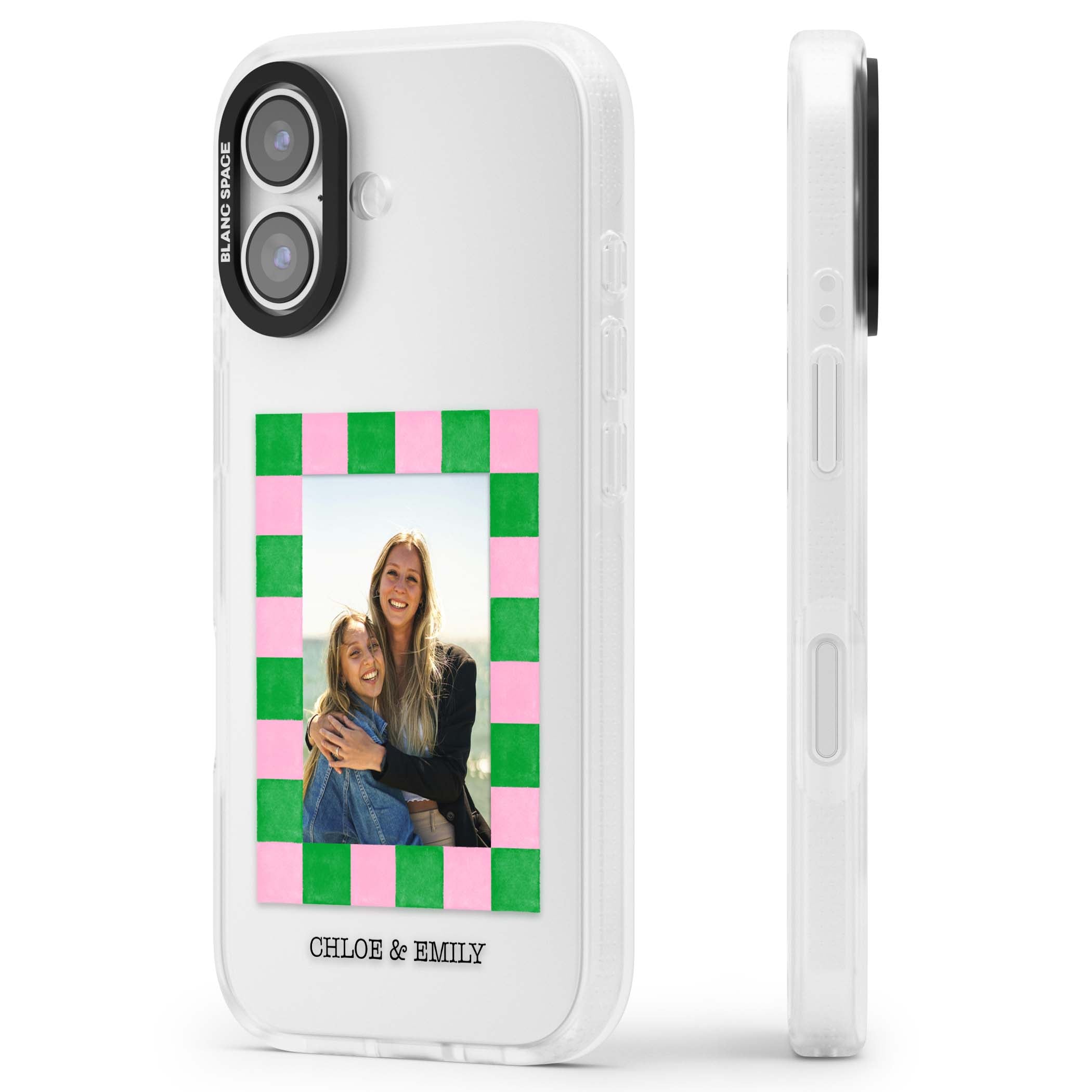 Riviera Check Photo cute iPhone case | Clear Case Impact Air case for iPhone 17