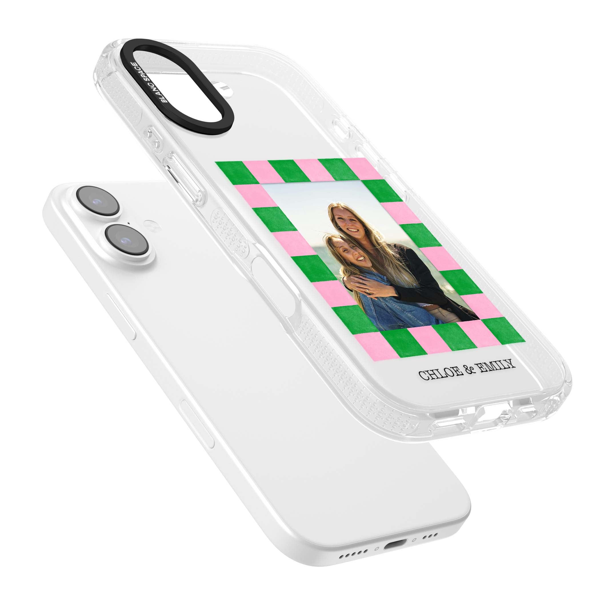 Riviera Check Photo cute iPhone case | Clear Case Impact Air case for iPhone 17