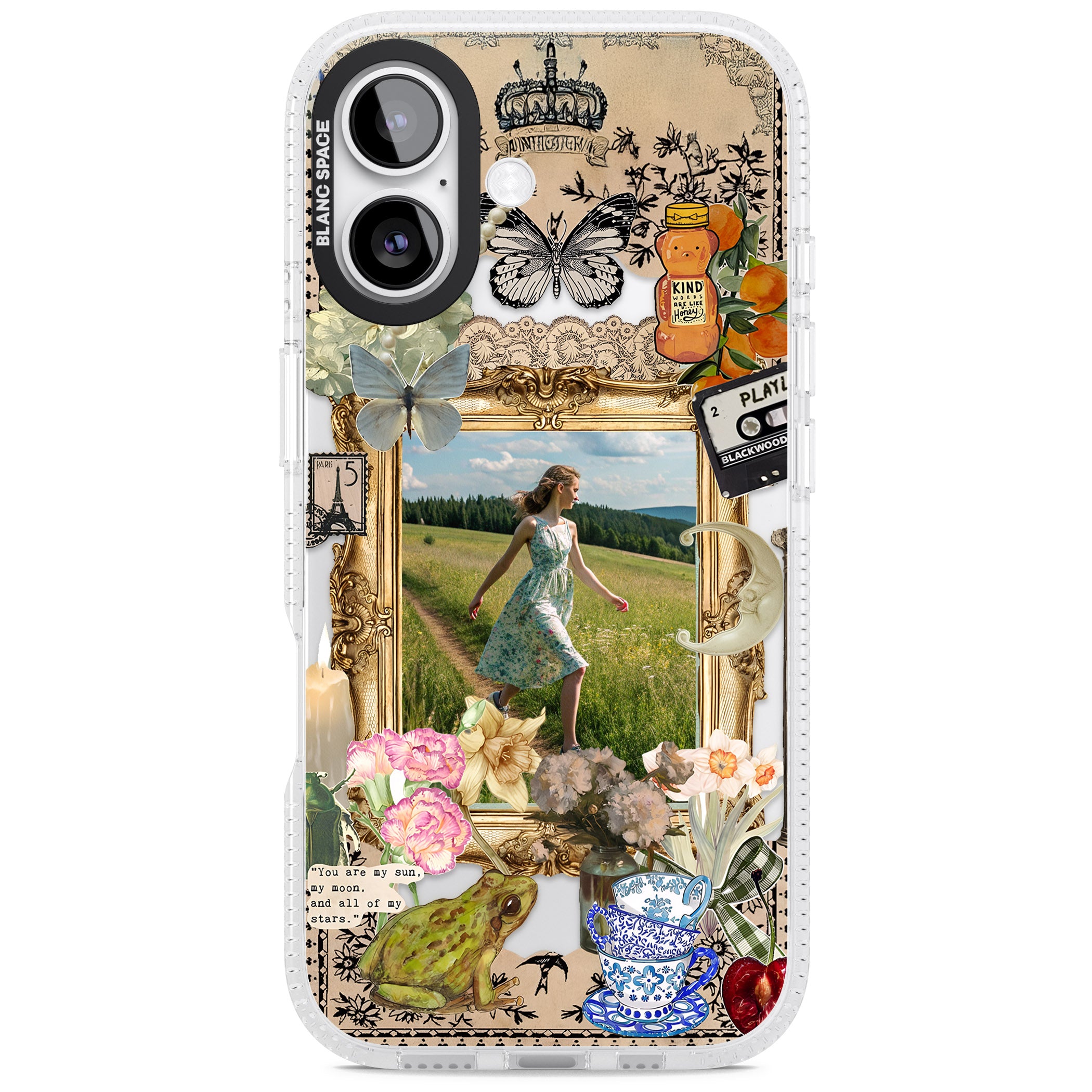 Personalised Country Collage Frame iPhone 17 Impact Air Clear Phone Case