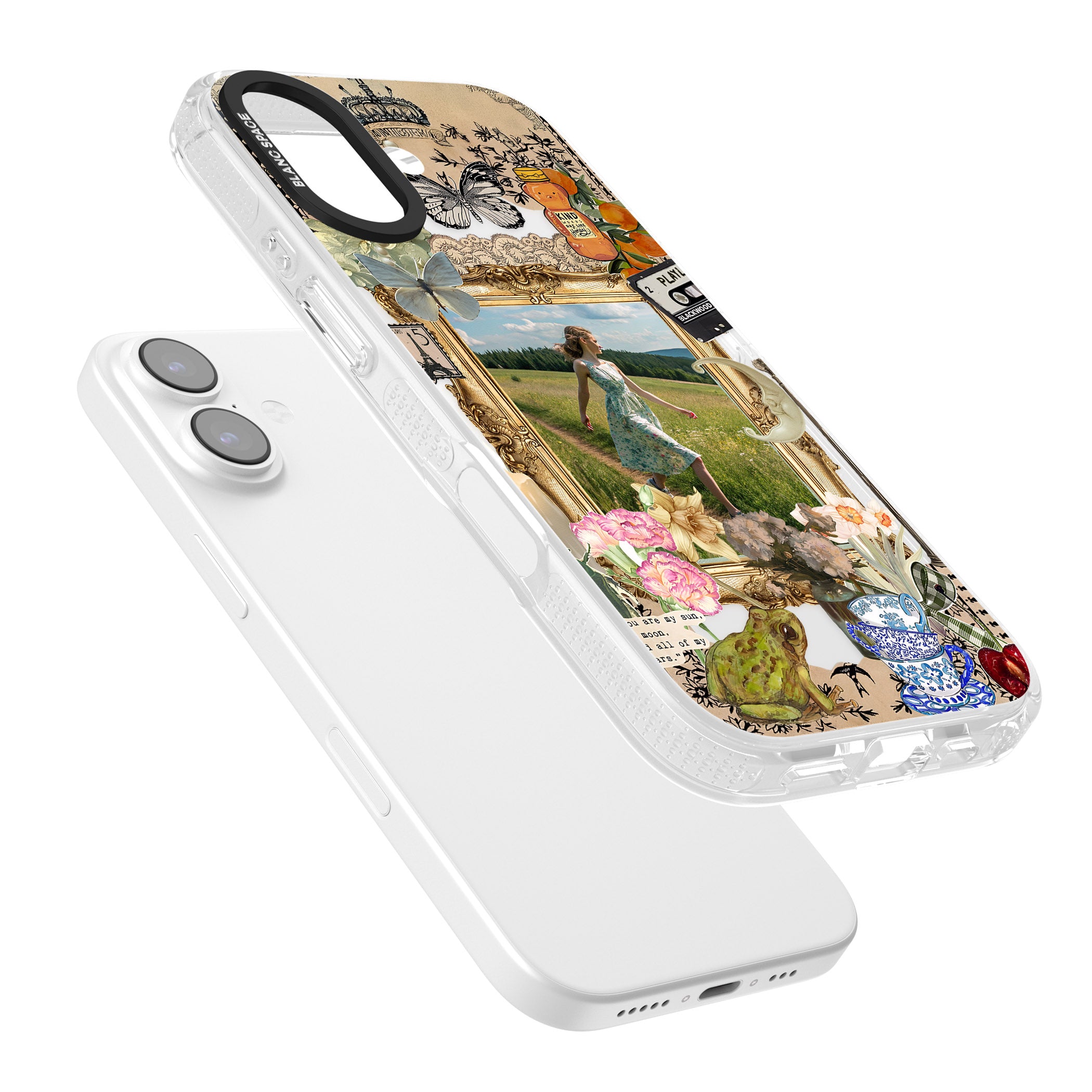 Personalised Country Collage Frame iPhone 17 Impact Air Clear Phone Case Colours