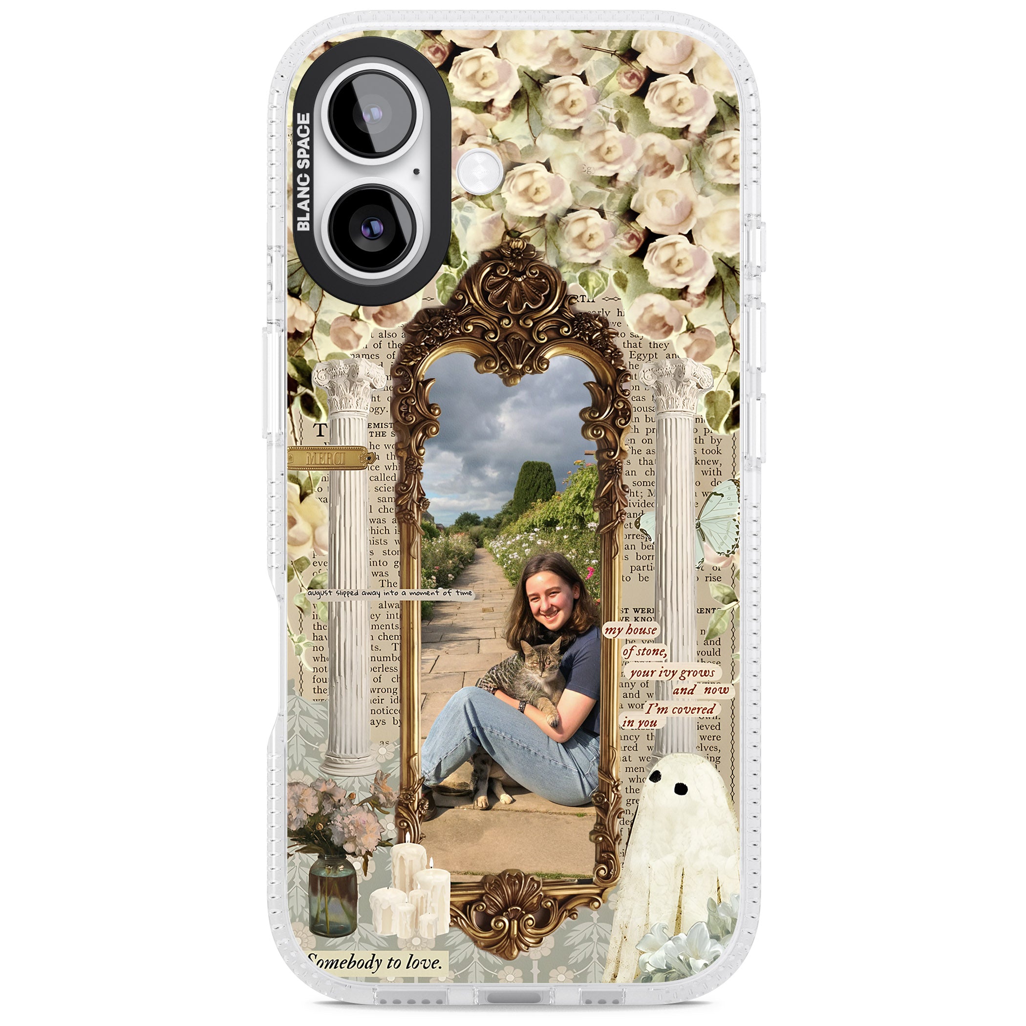 Personalised Soft Vintage Frame iPhone 17 Impact Air Clear Phone Case
