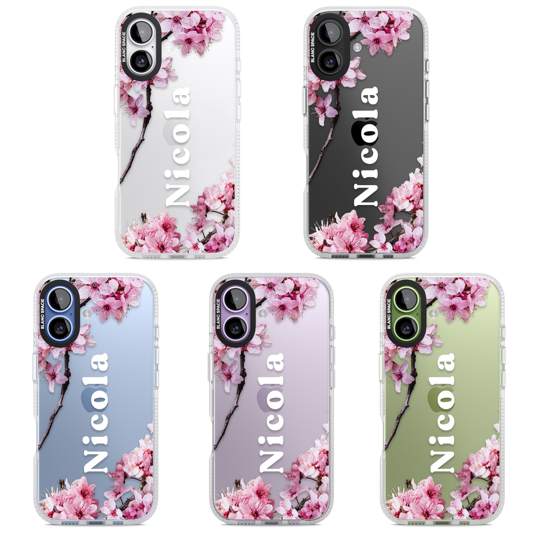 Personalised Cherry Blossom Elegance Classic iPhone 17 Impact Air Clear Phone Case APT Impact Protection