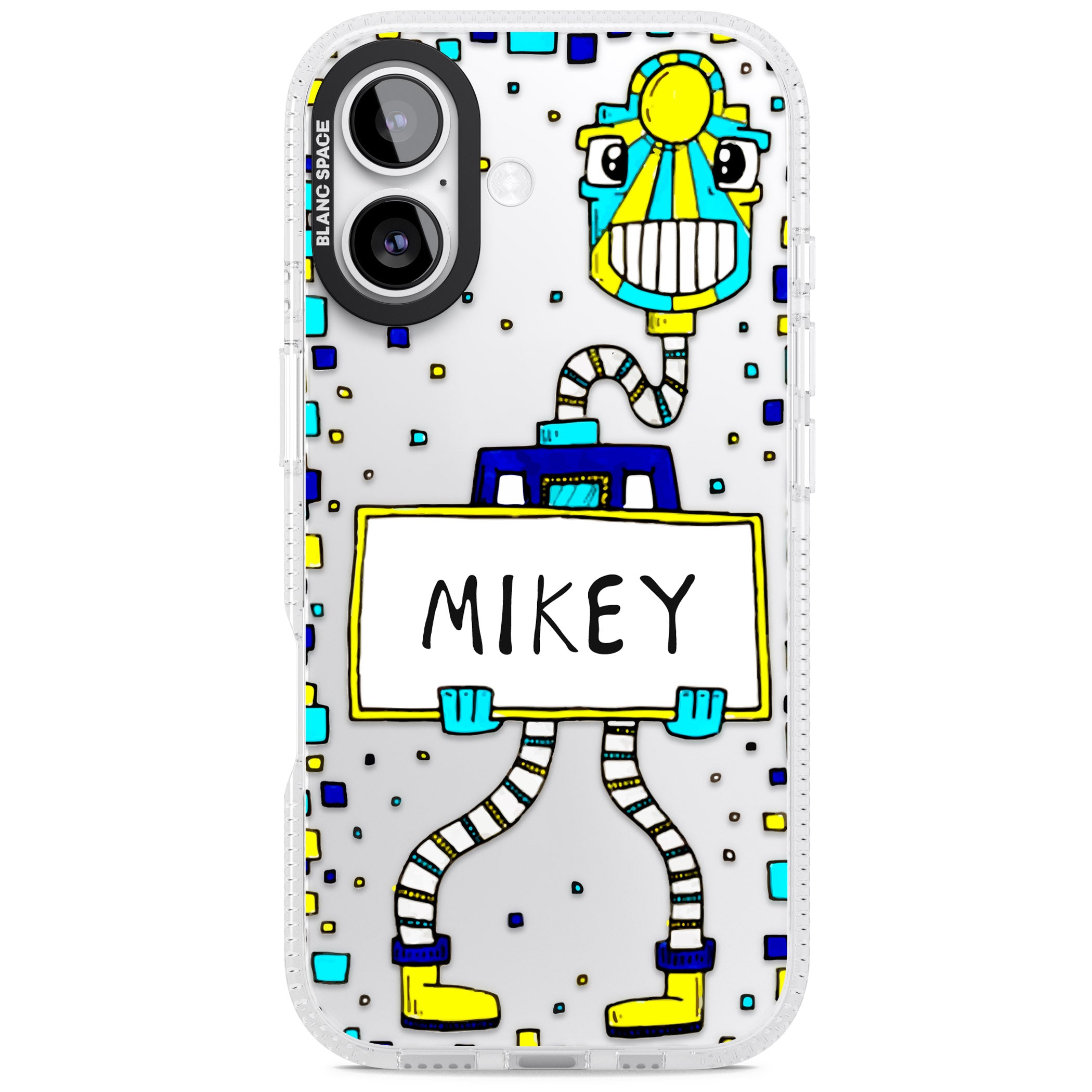 Personalised Tubes Guy iPhone 17 Impact Air Clear Phone Case