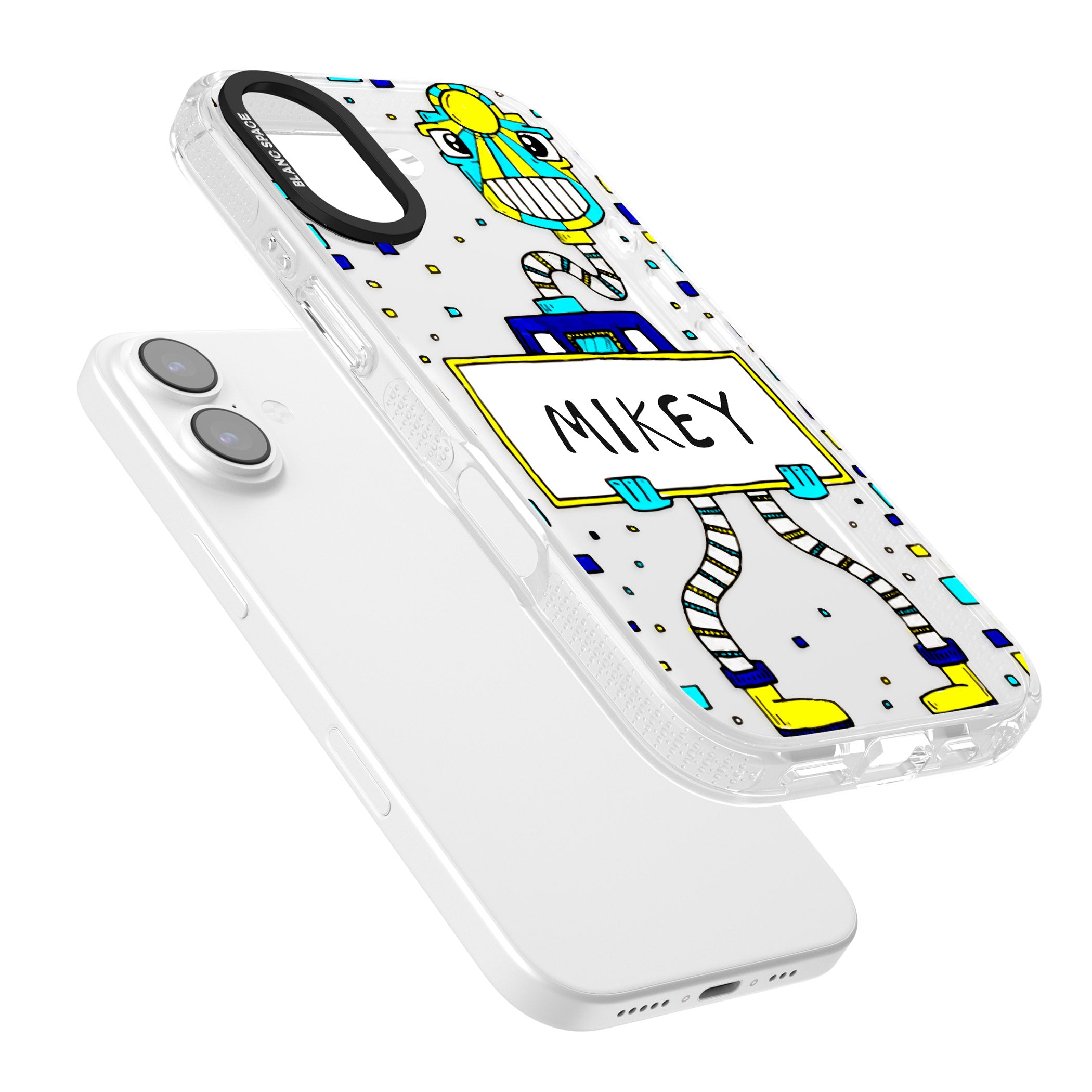 Personalised Tubes Guy iPhone 17 Impact Air Clear Phone Case Colours