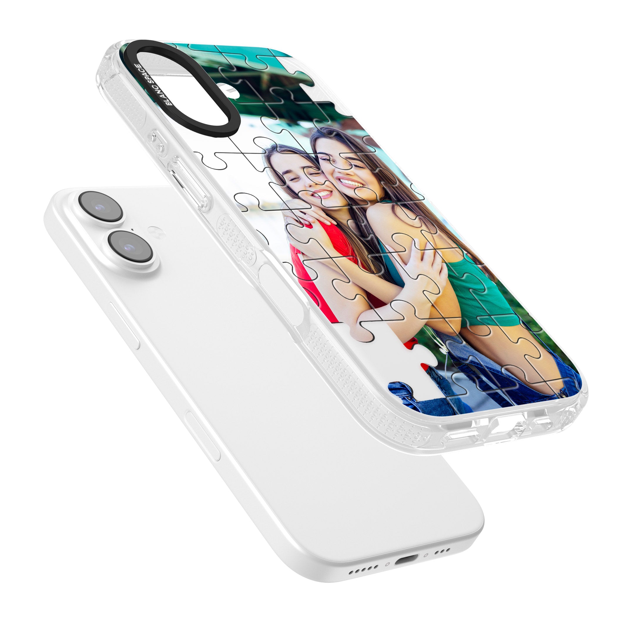 Personalised Jigsaw Puzzle Photo iPhone 17 Impact Air Clear Phone Case Colours