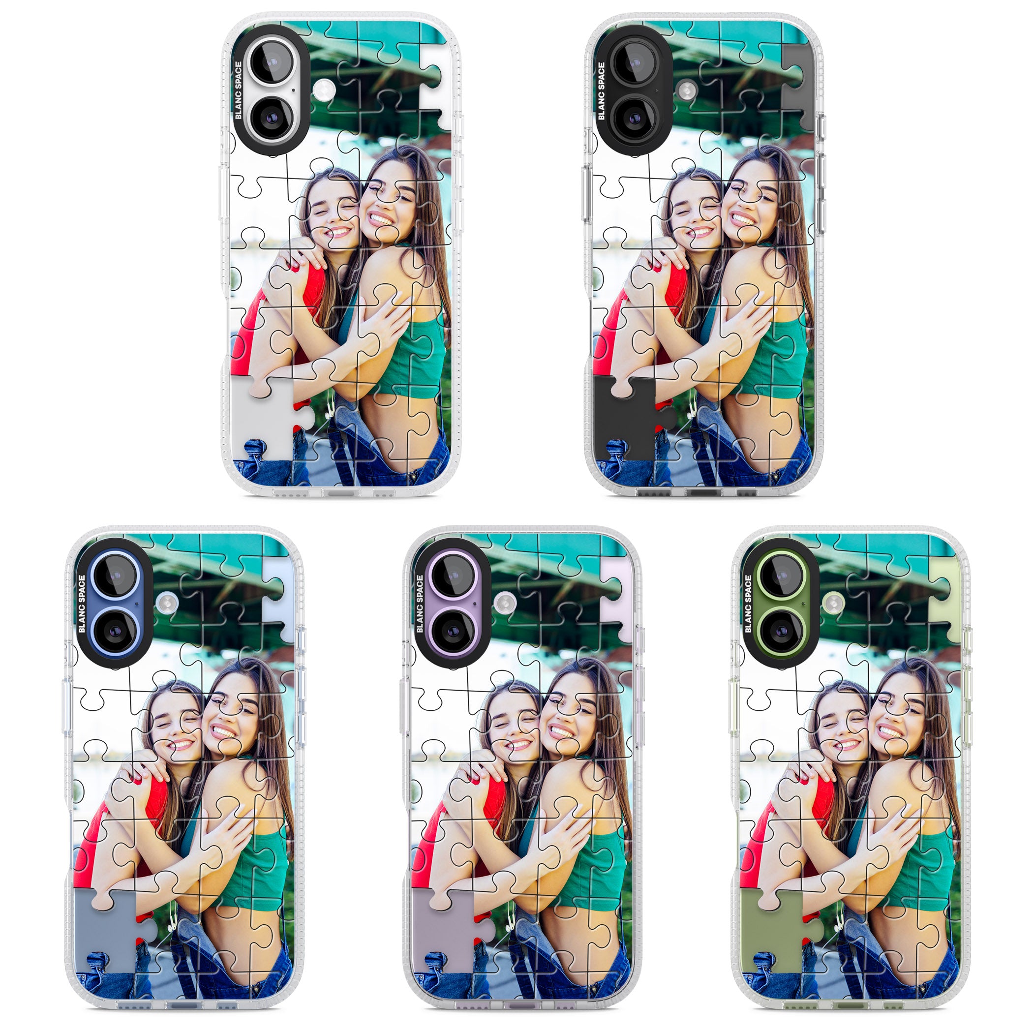 Personalised Jigsaw Puzzle Photo iPhone 17 Impact Air Clear Phone Case APT Impact Protection