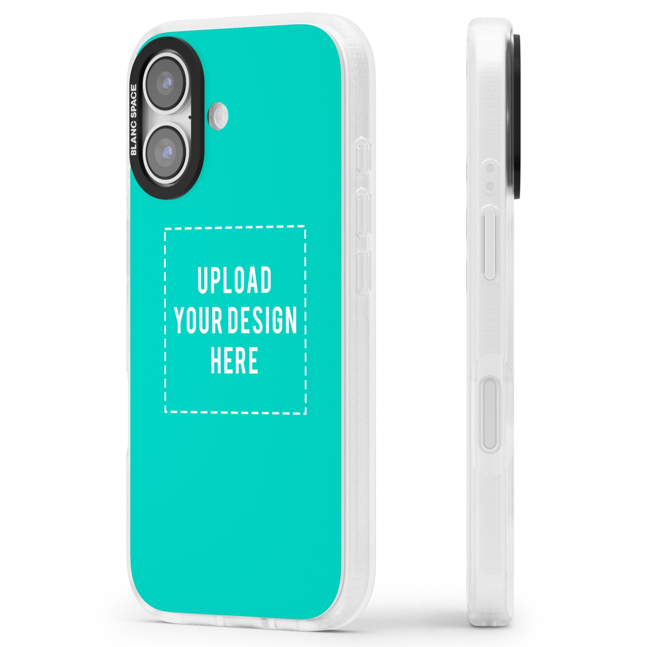 Personalised Personalise Your Own Design iPhone 17 Impact Air Clear Phone Case Side Profile