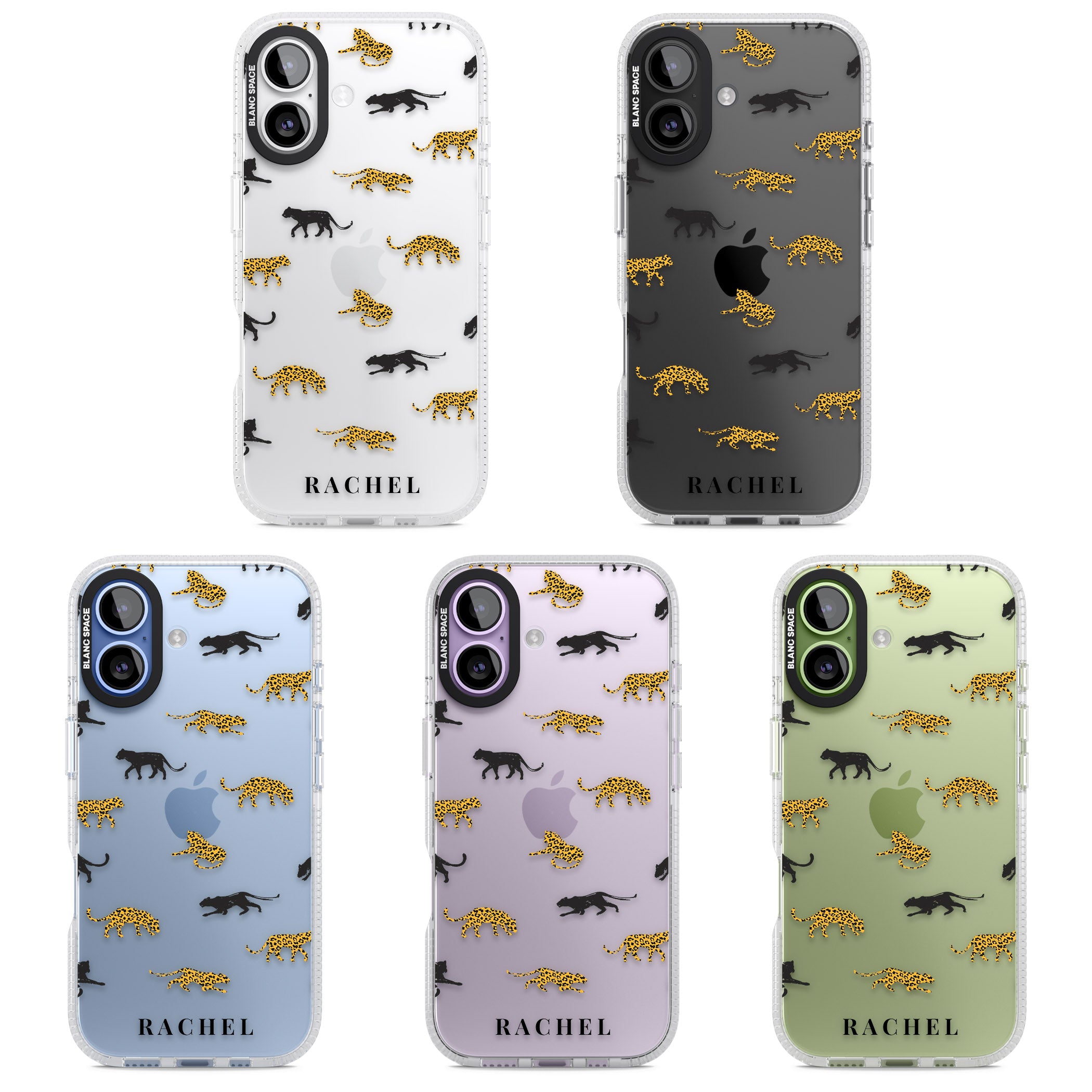 Personalised Jaguar Pattern iPhone 17 Impact Air Clear Phone Case APT Impact Protection