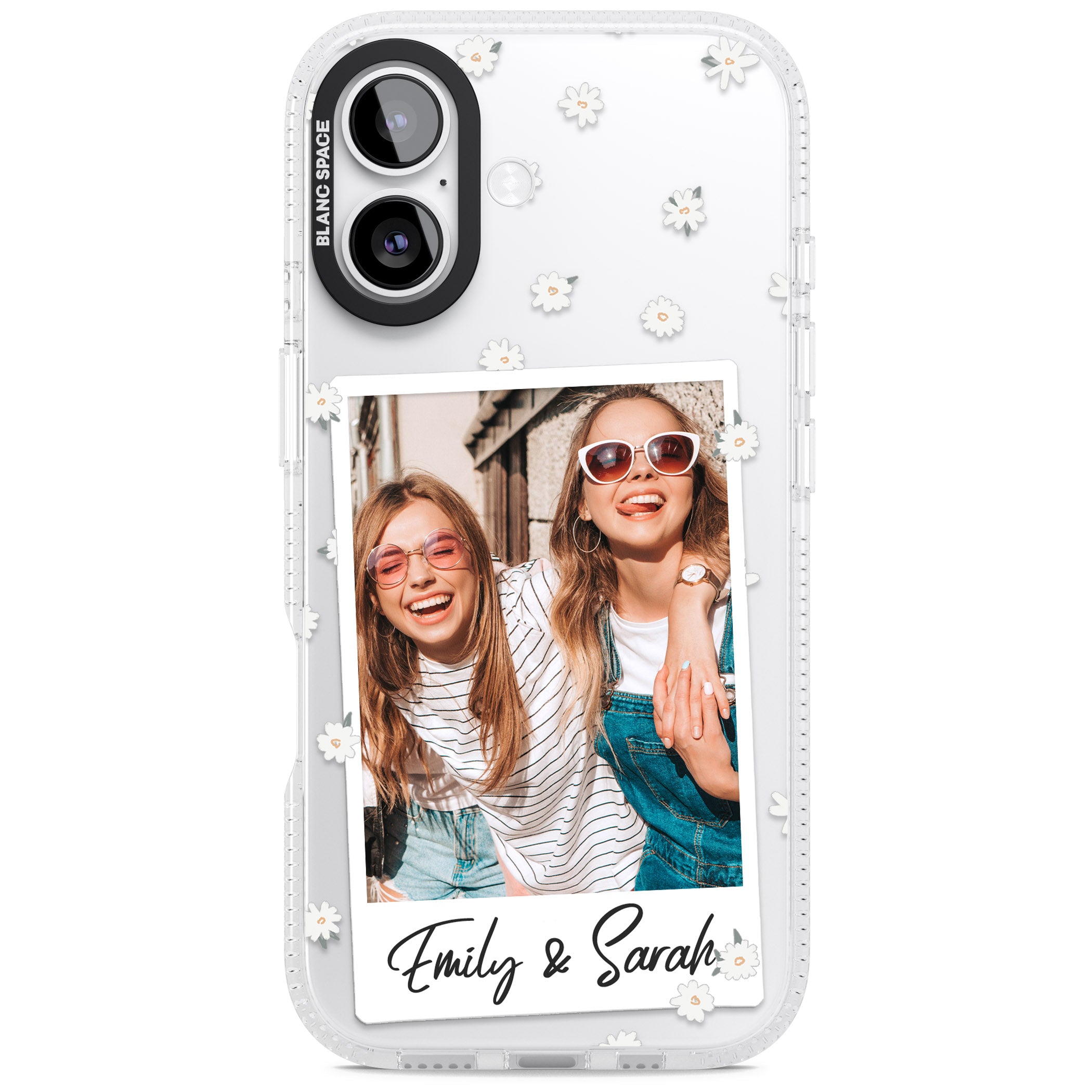 Personalised Daisy Instant Photo iPhone 17 Impact Air Clear Phone Case
