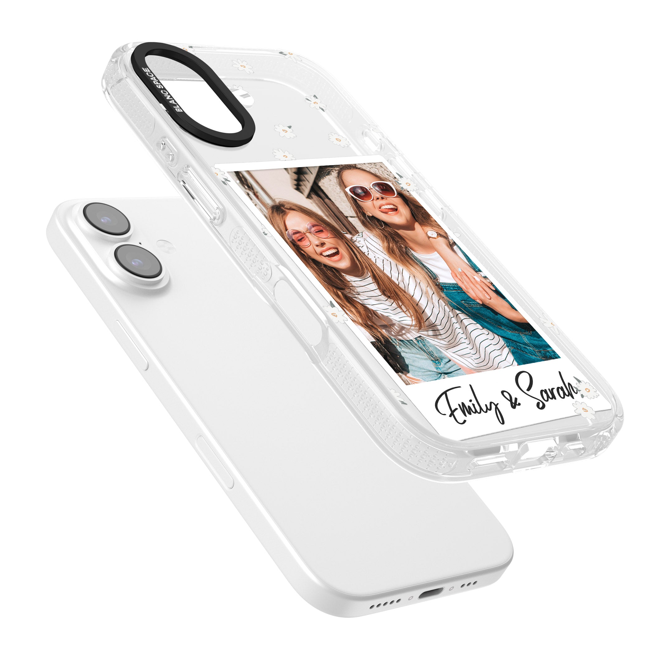 Personalised Daisy Instant Photo iPhone 17 Impact Air Clear Phone Case Colours