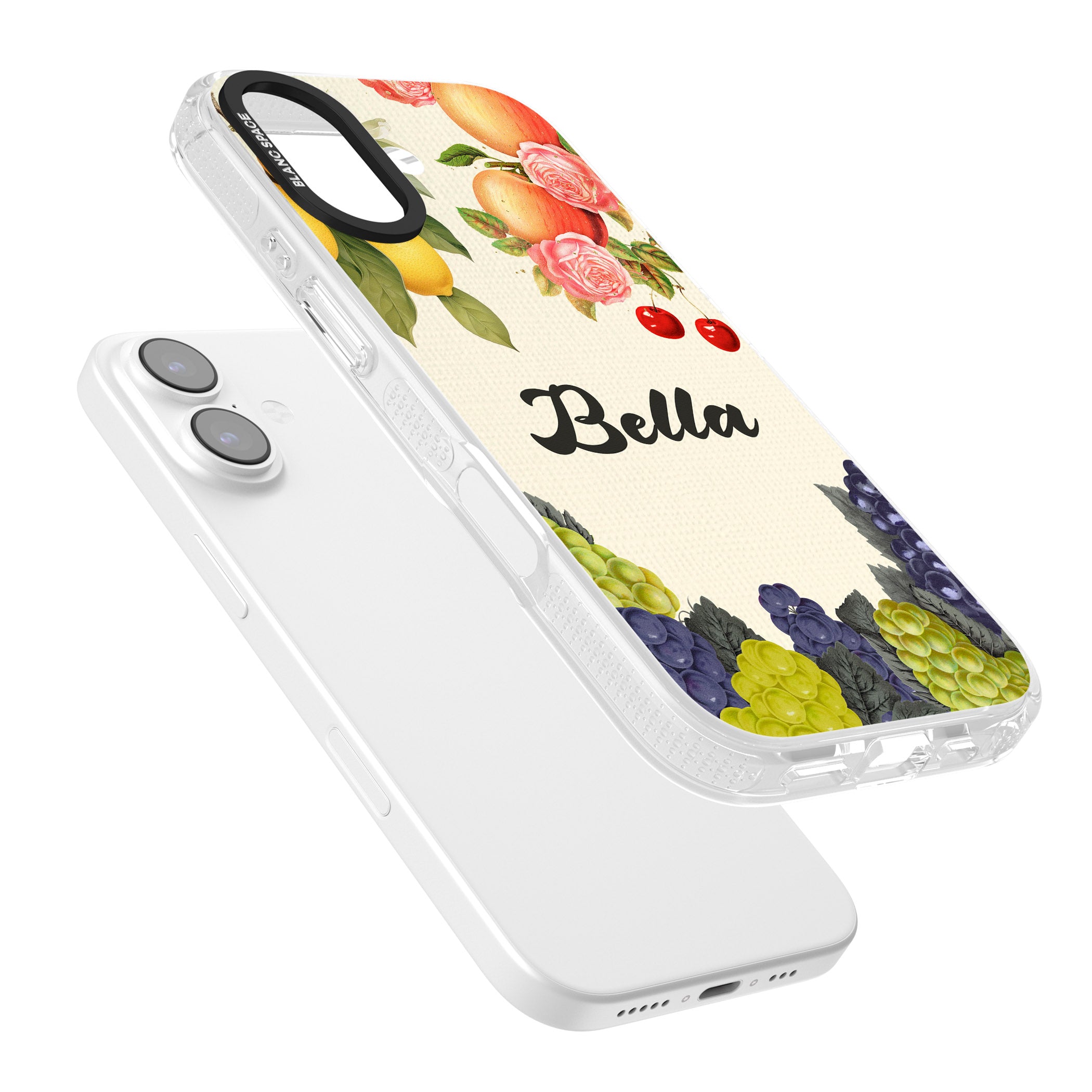 Personalised Vintage Fruits iPhone 17 Impact Air Clear Phone Case Colours