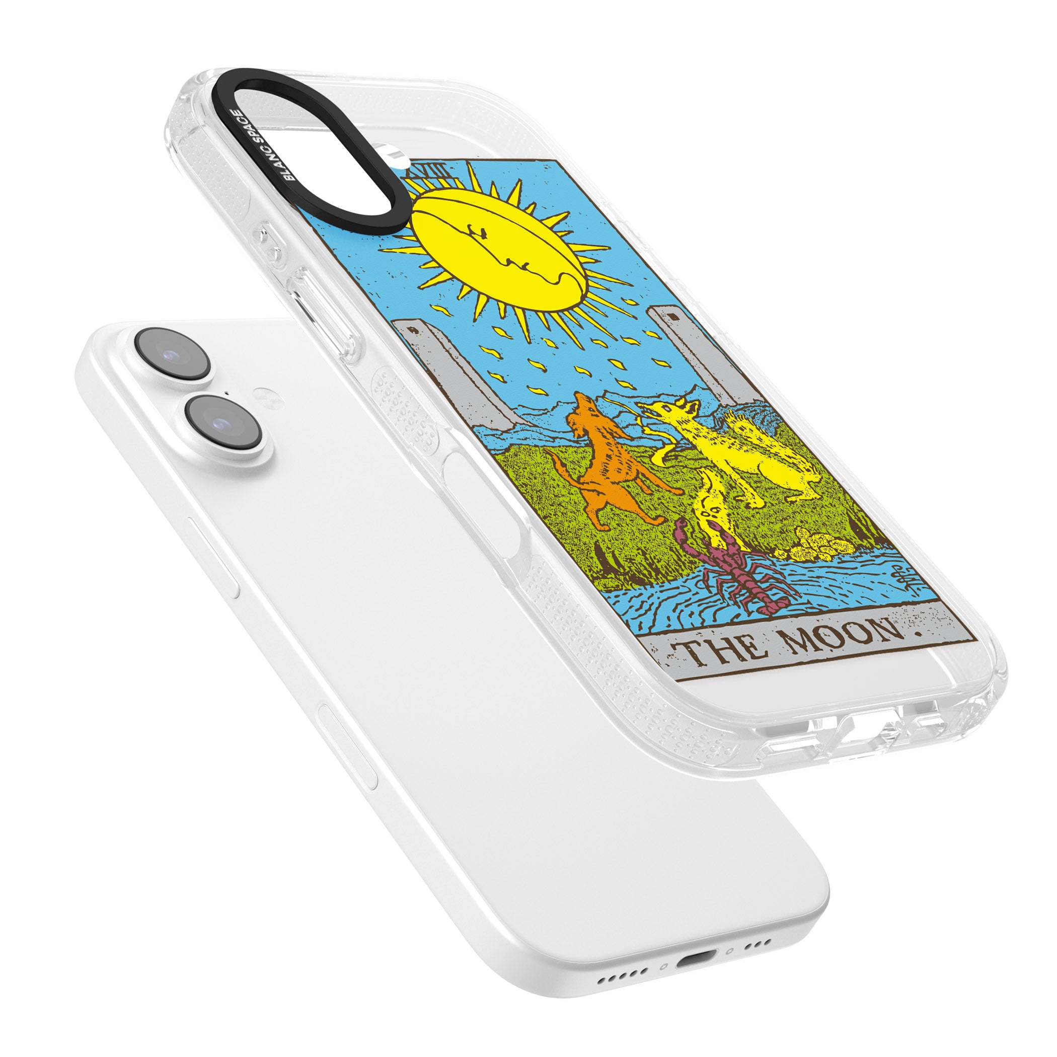 Personalised The Moon Tarot Card (Color) iPhone 17 Impact Air Clear Phone Case Colours