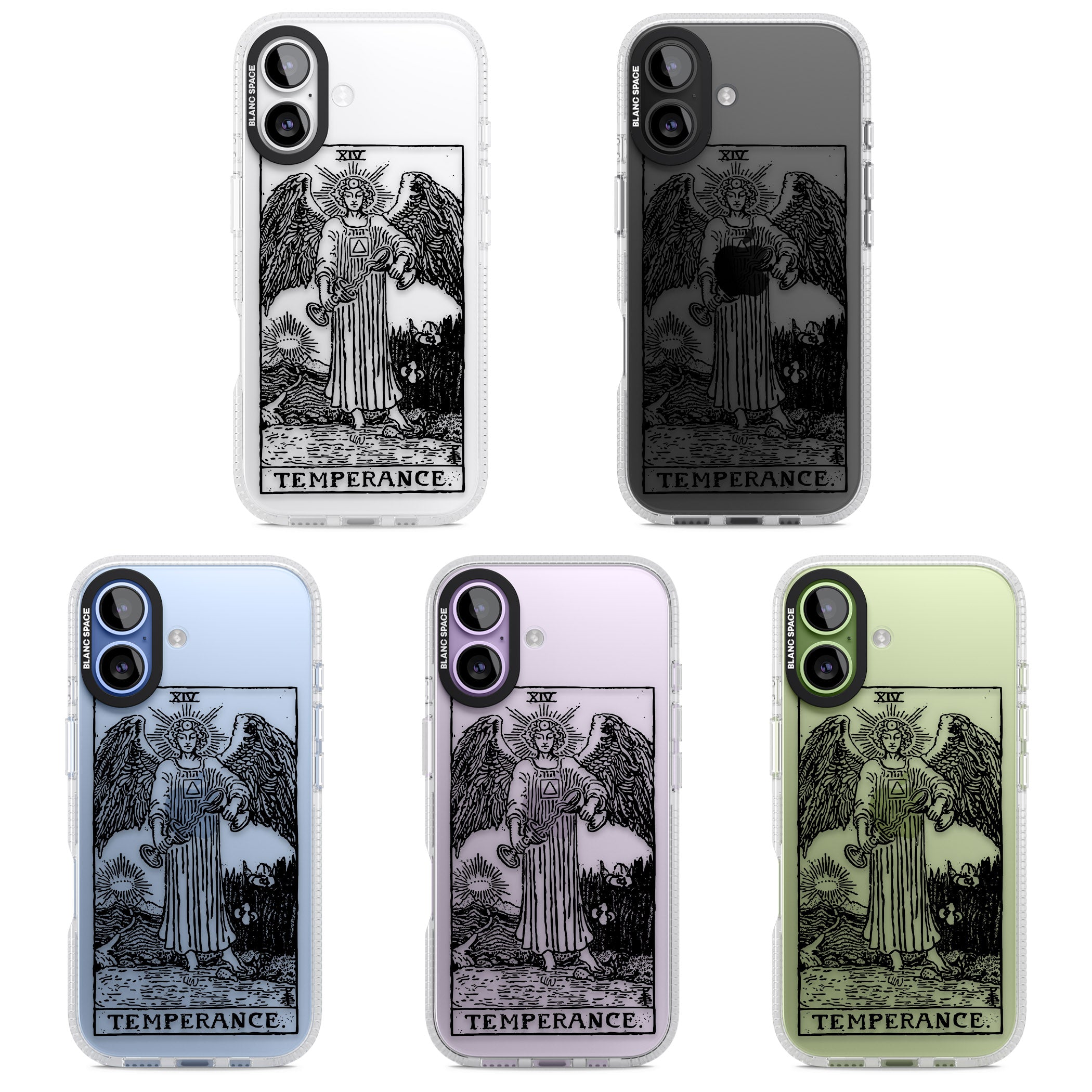 Personalised Temperance Tarot Card (Clear) iPhone 17 Impact Air Clear Phone Case APT Impact Protection