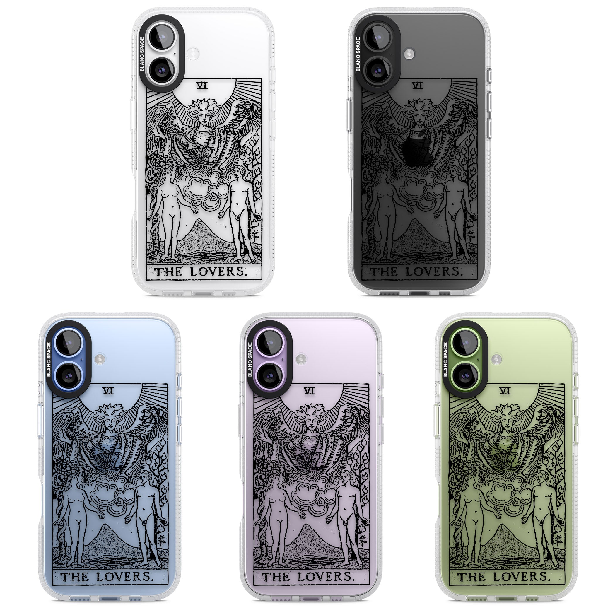 Personalised The Lovers Tarot Card (Clear) iPhone 17 Impact Air Clear Phone Case APT Impact Protection