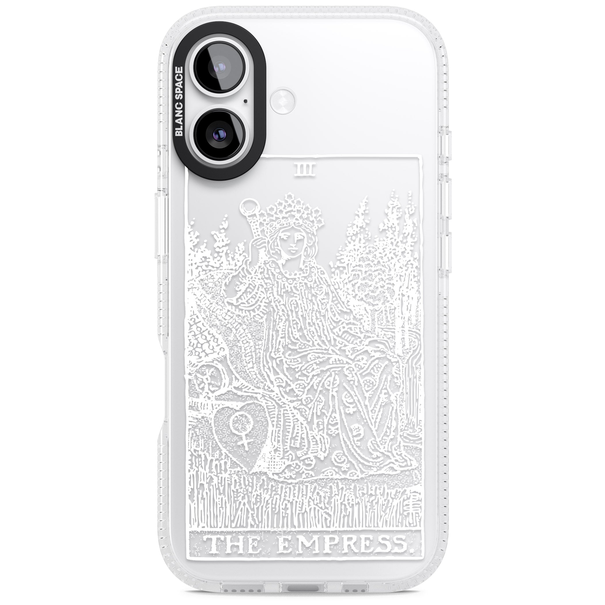Personalised The Empress Tarot Card (White) iPhone 17 Impact Air Clear Phone Case