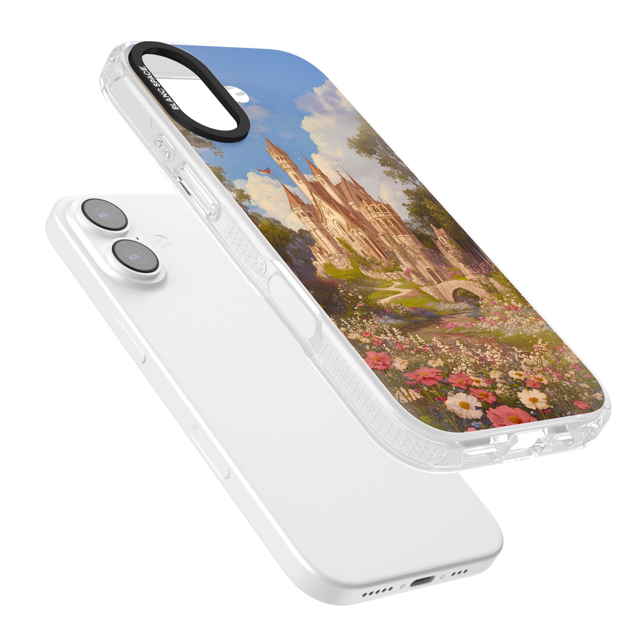 Castle Flower Fields iPhone 17 Impact Air Clear Phone Case Colours