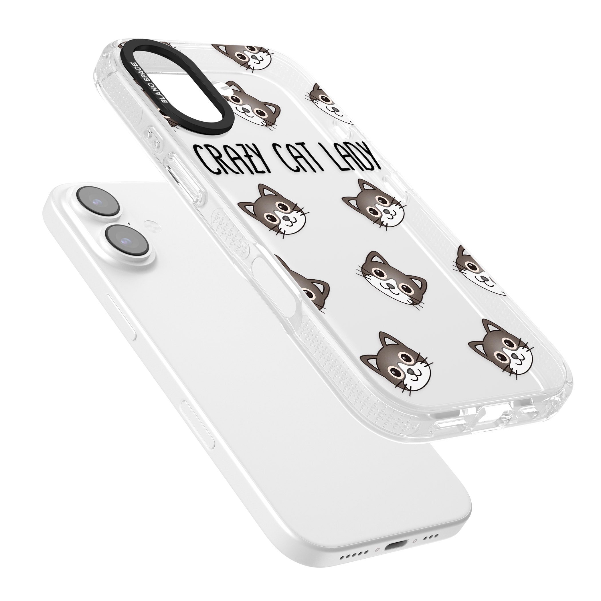 Crazy Cat Lady iPhone 17 Impact Air Clear Phone Case Colours