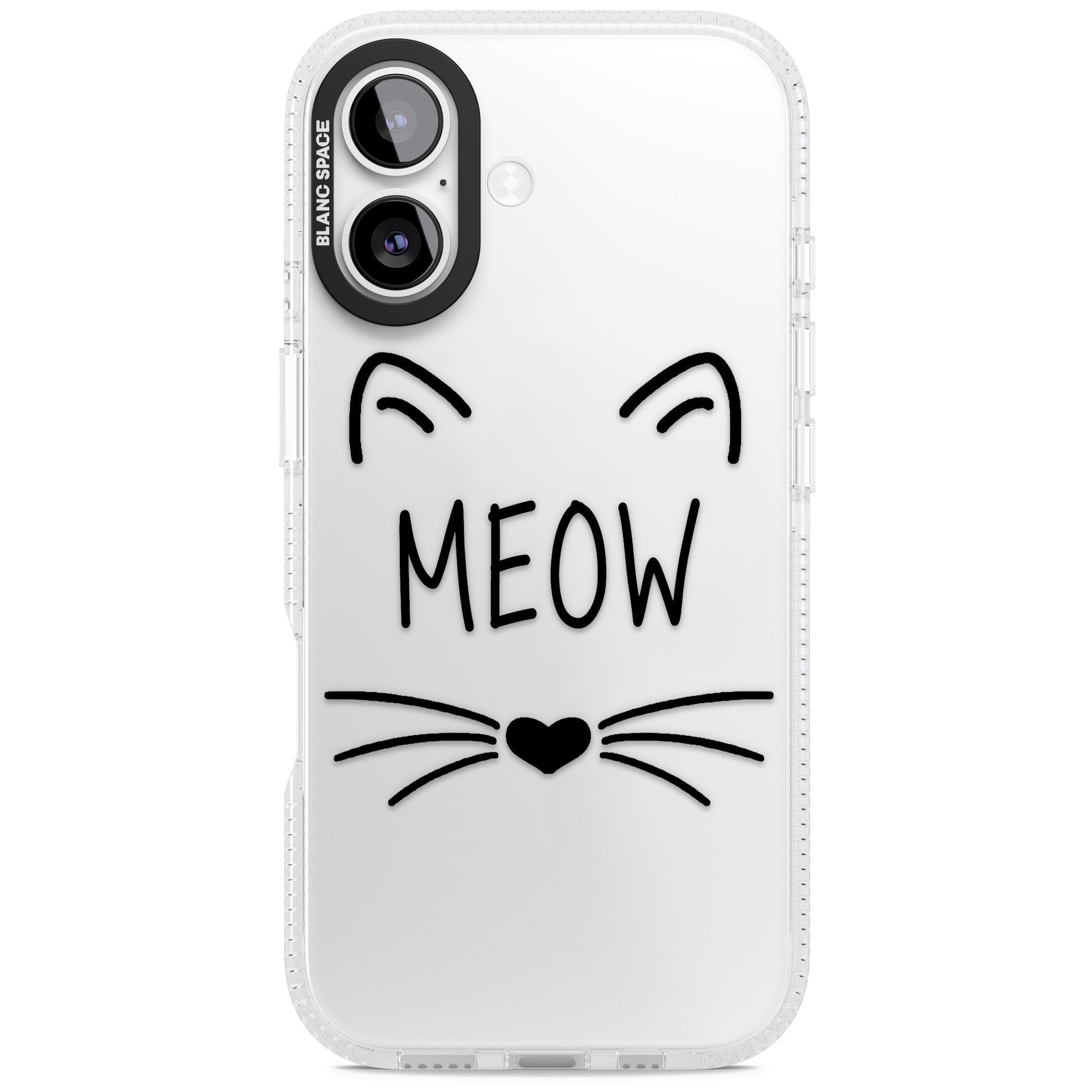 Cat Whiskers iPhone 17 Impact Air Clear Phone Case