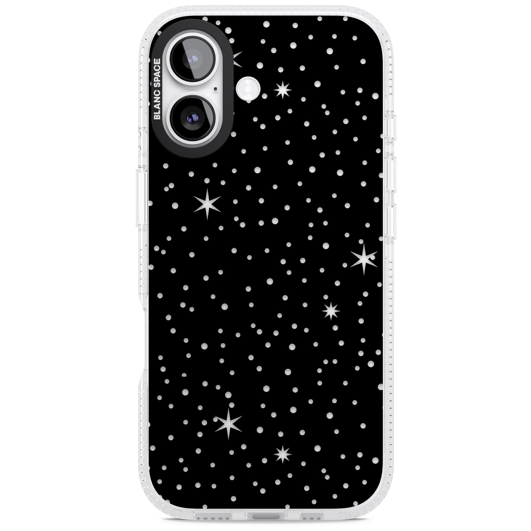 Celestial Cut Out Stars iPhone 17 Impact Air Clear Phone Case