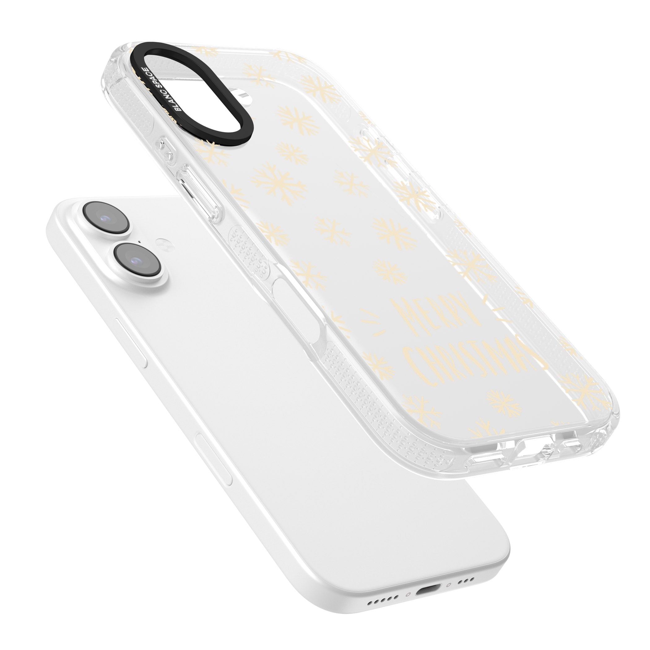 Christmas Snowflake Pattern iPhone 17 Impact Air Clear Phone Case Colours