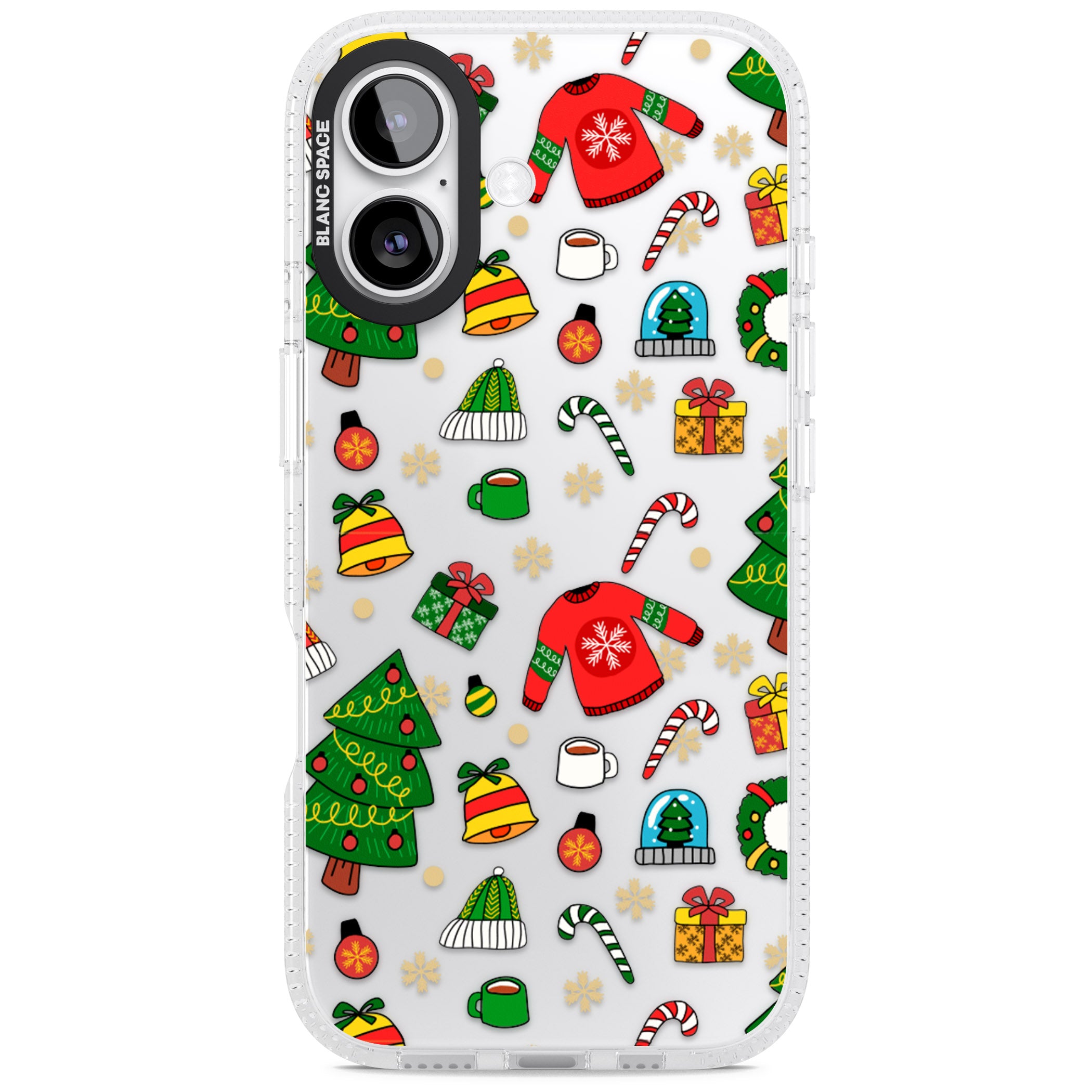 Christmas Mixture Pattern iPhone 17 Impact Air Clear Phone Case