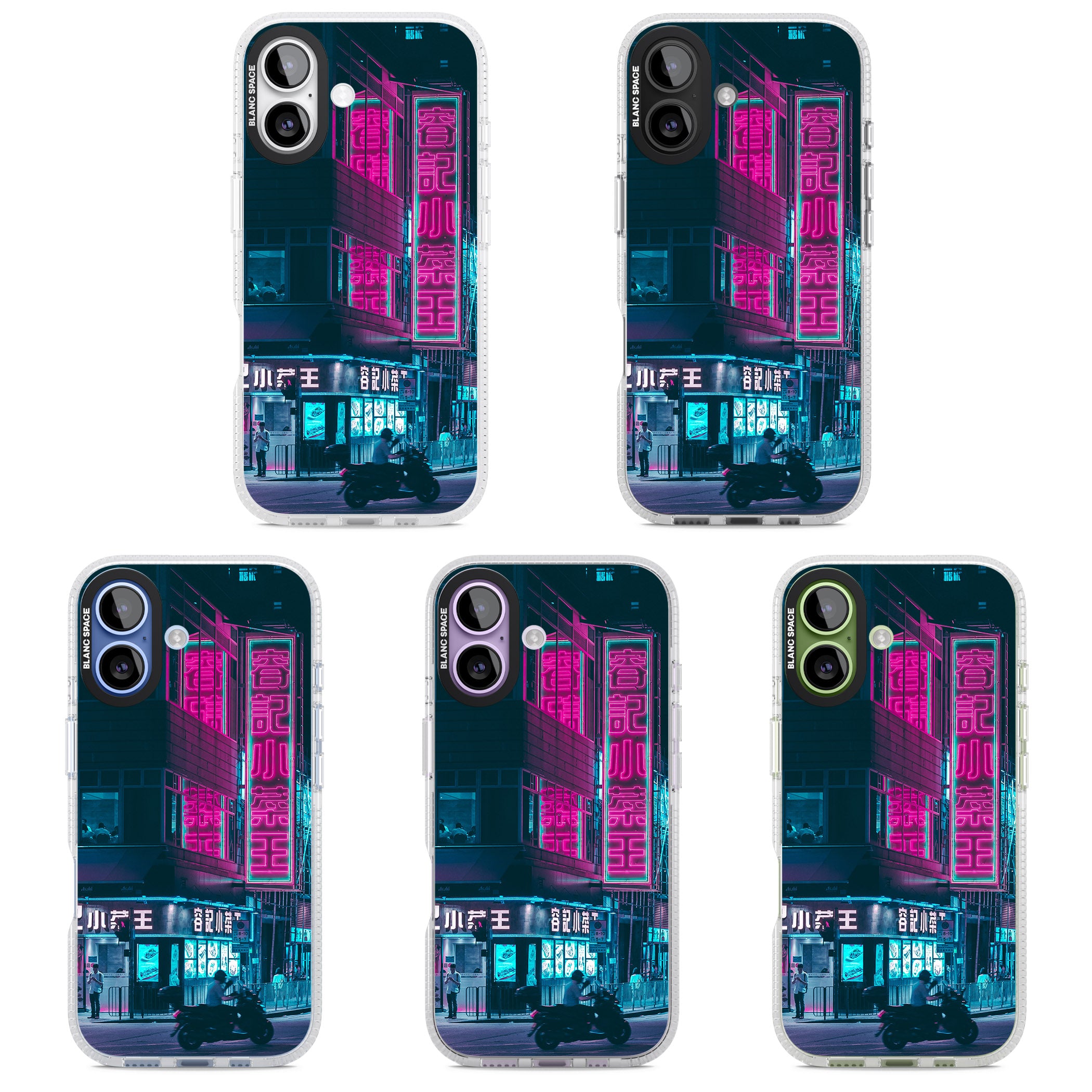 Neon City Ride iPhone 17 Impact Air Clear Phone Case APT Impact Protection