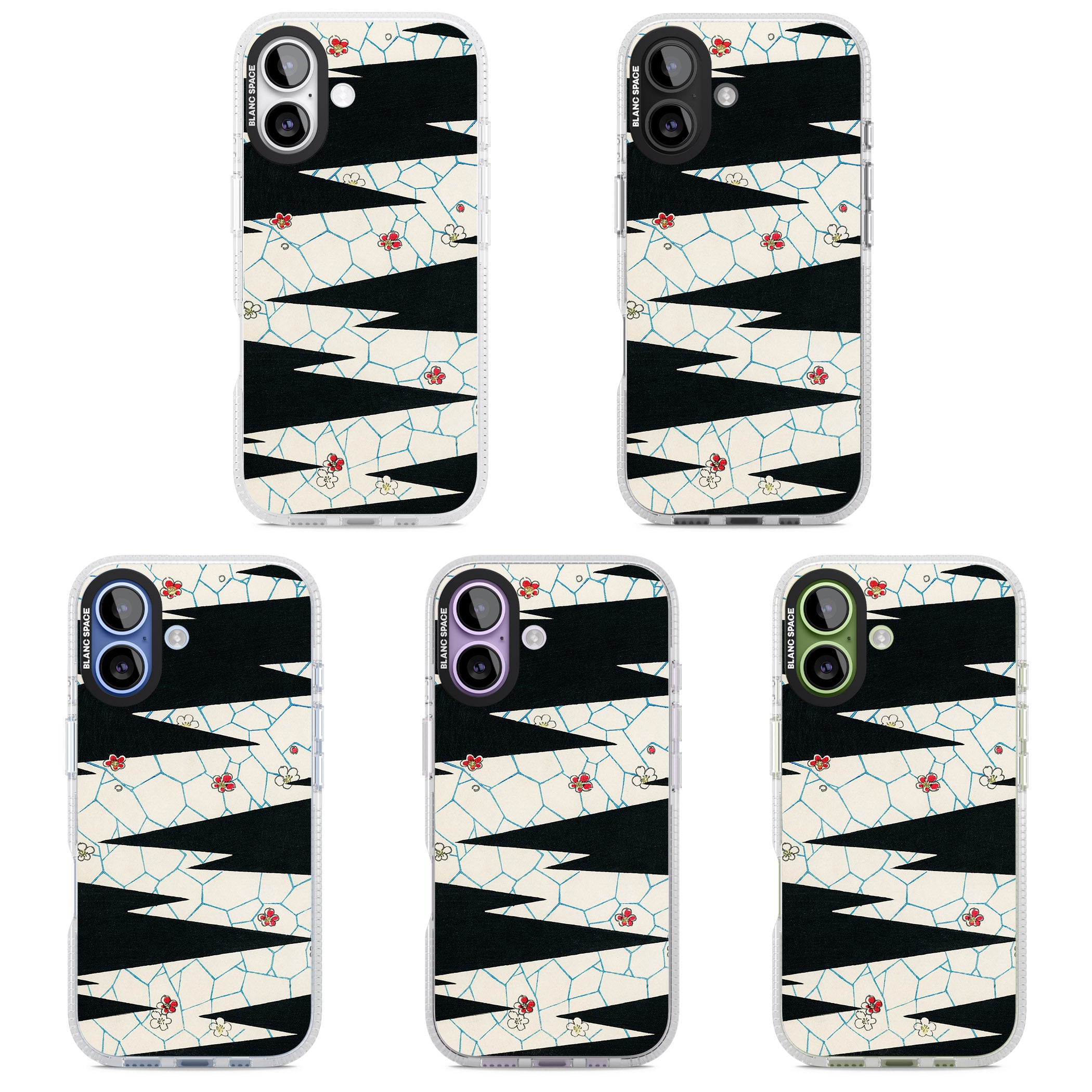 Japanese Flowers By Bijutsu Sekai iPhone 17 Impact Air Clear Phone Case APT Impact Protection