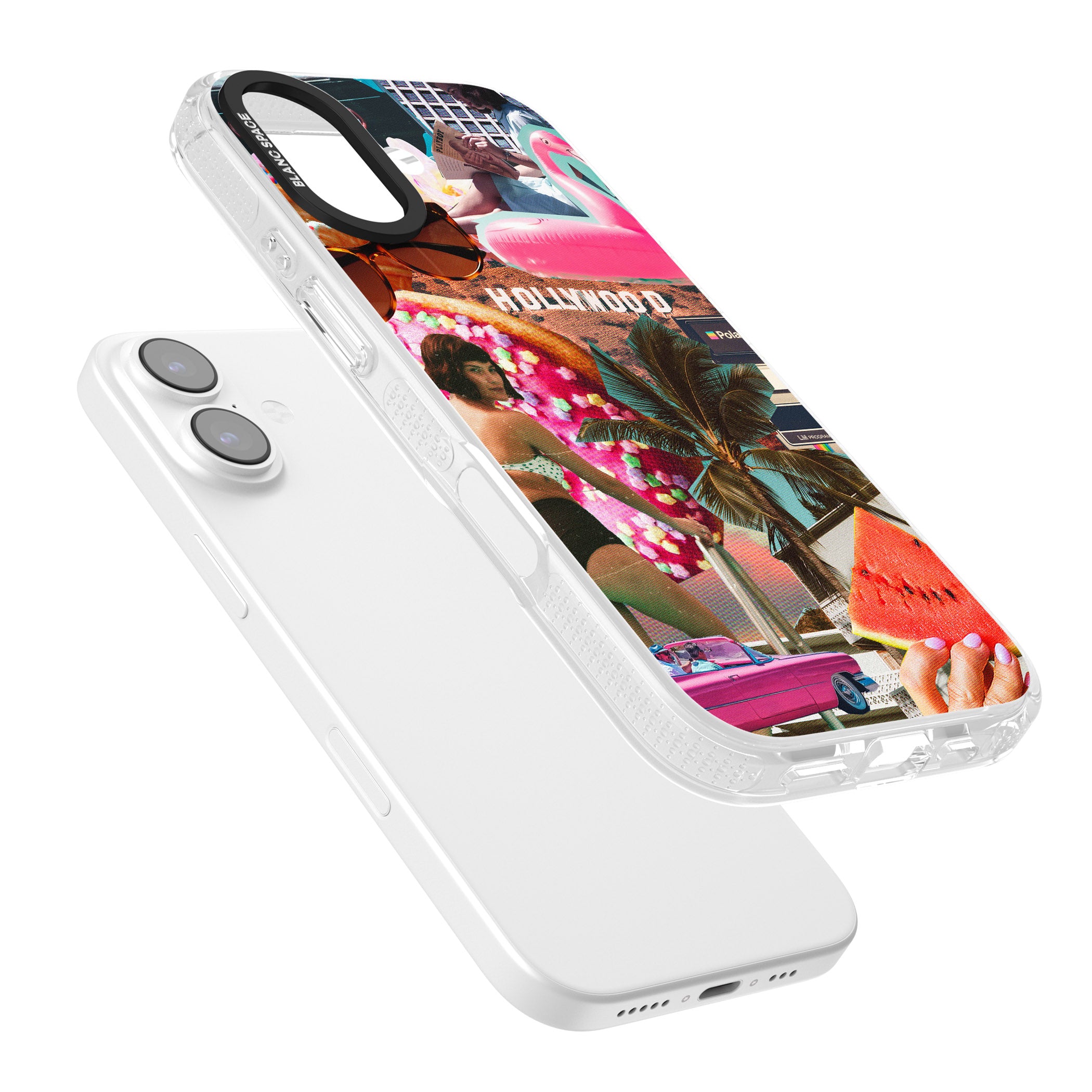 Hollywood Retro Collage iPhone 17 Impact Air Clear Phone Case Colours