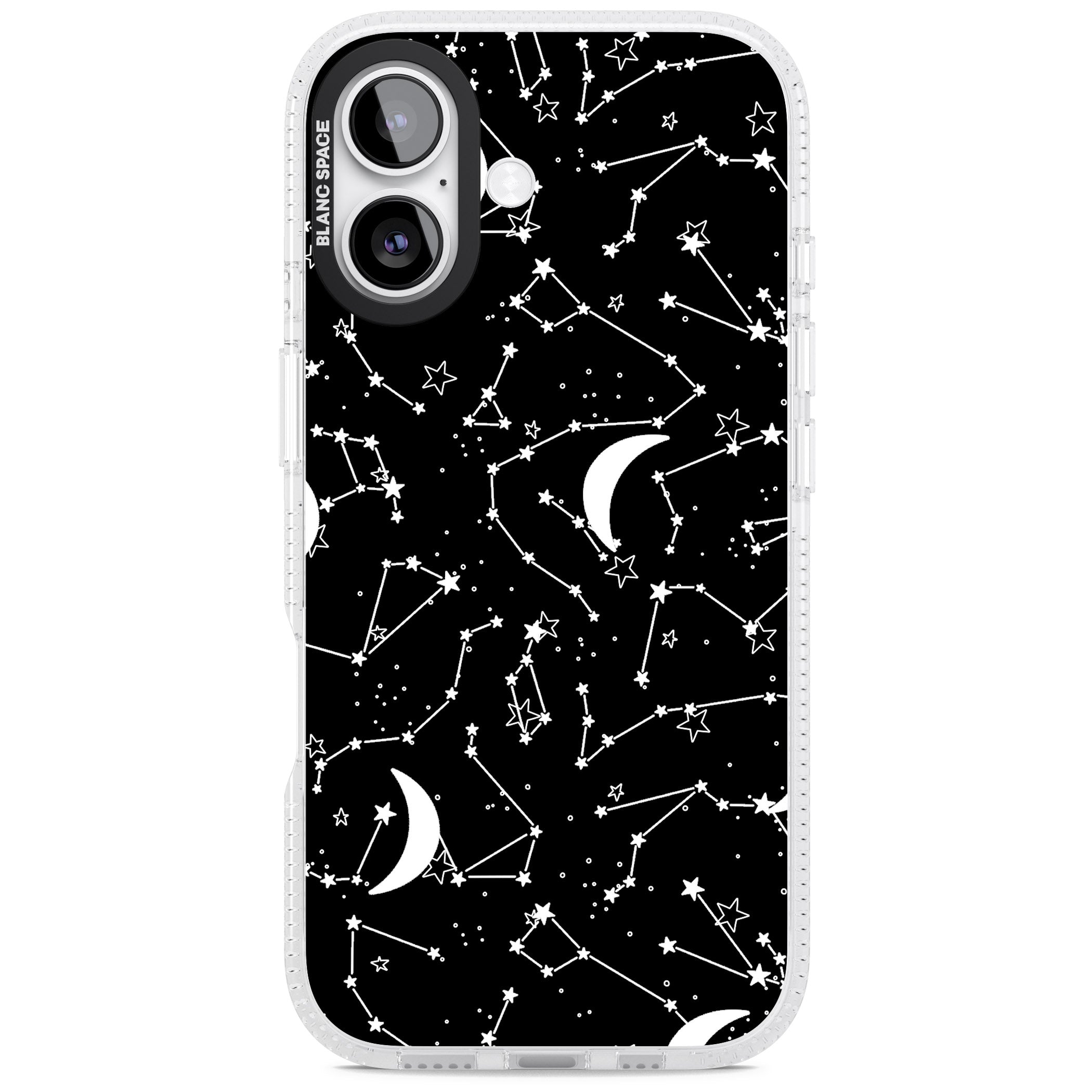 Black Celestial Constellations iPhone 17 Impact Air Clear Phone Case